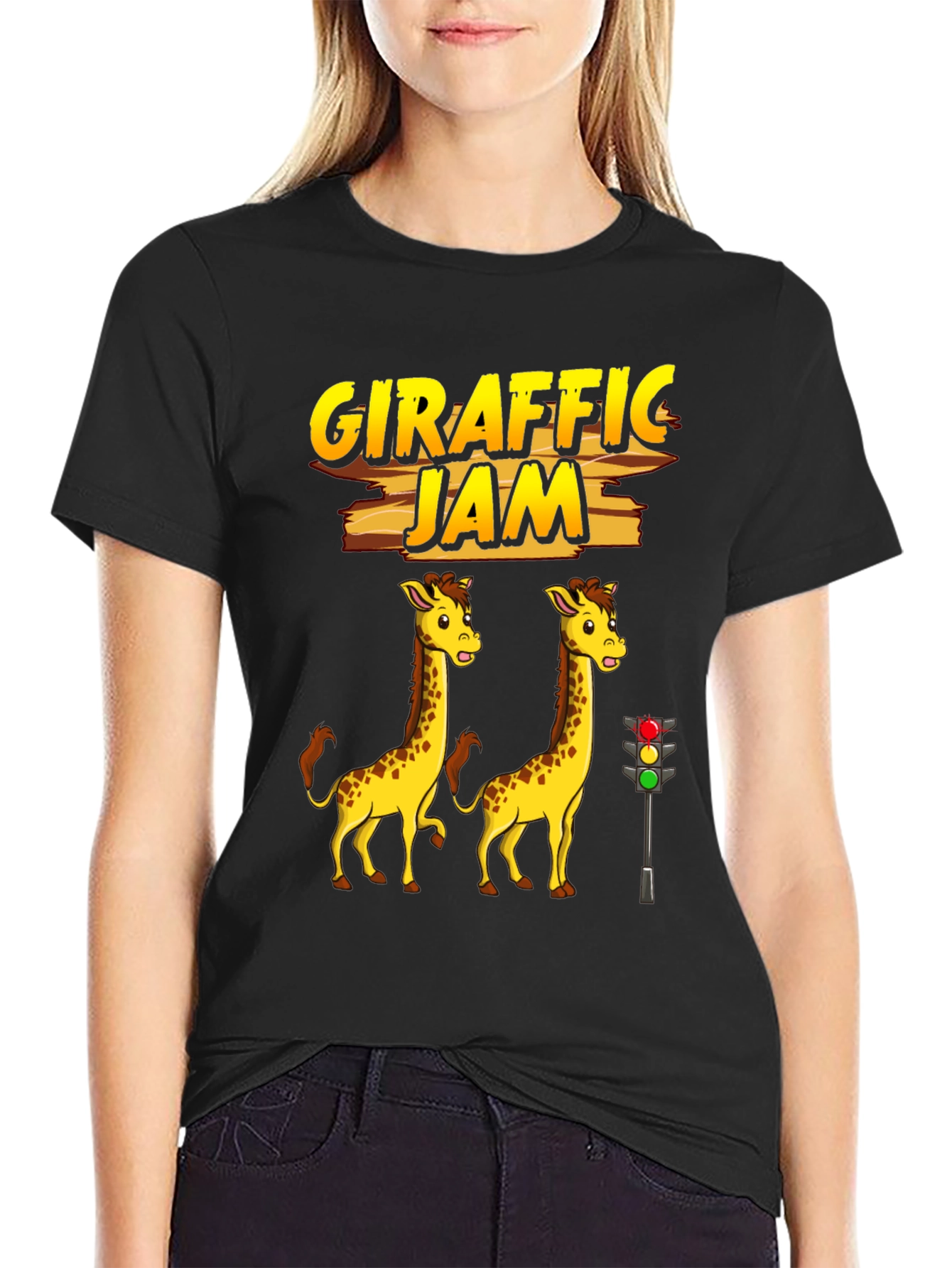 Girafffic Jam Tee - Funny Traffic Humor Shirt