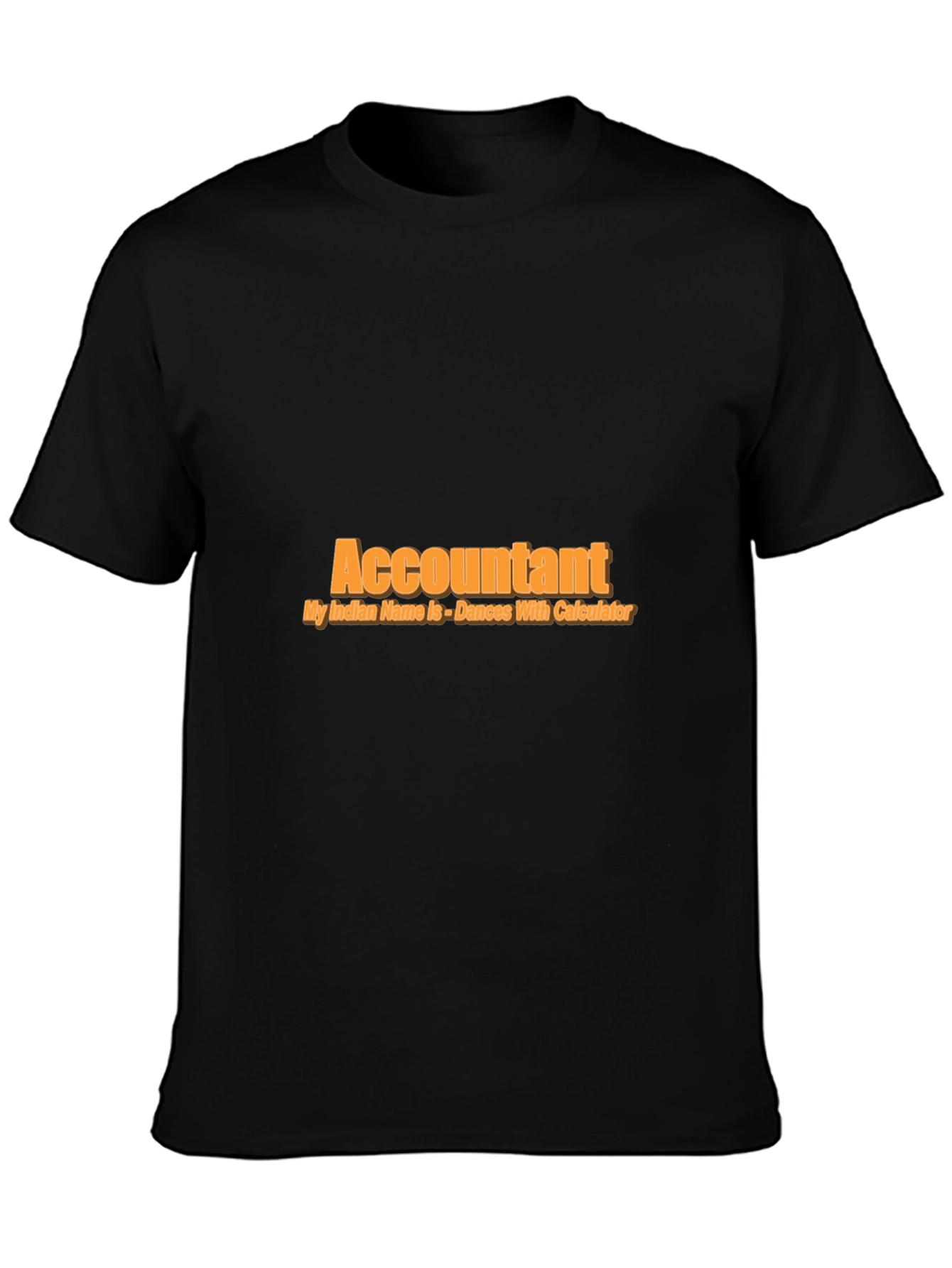 Accountant Dance with Calculator Black T-Shirt