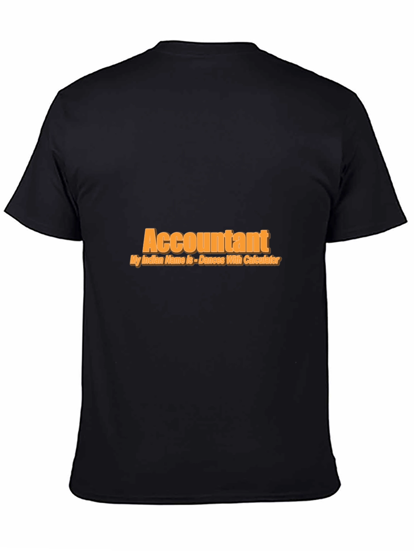 Accountant Dance with Calculator Black T-Shirt