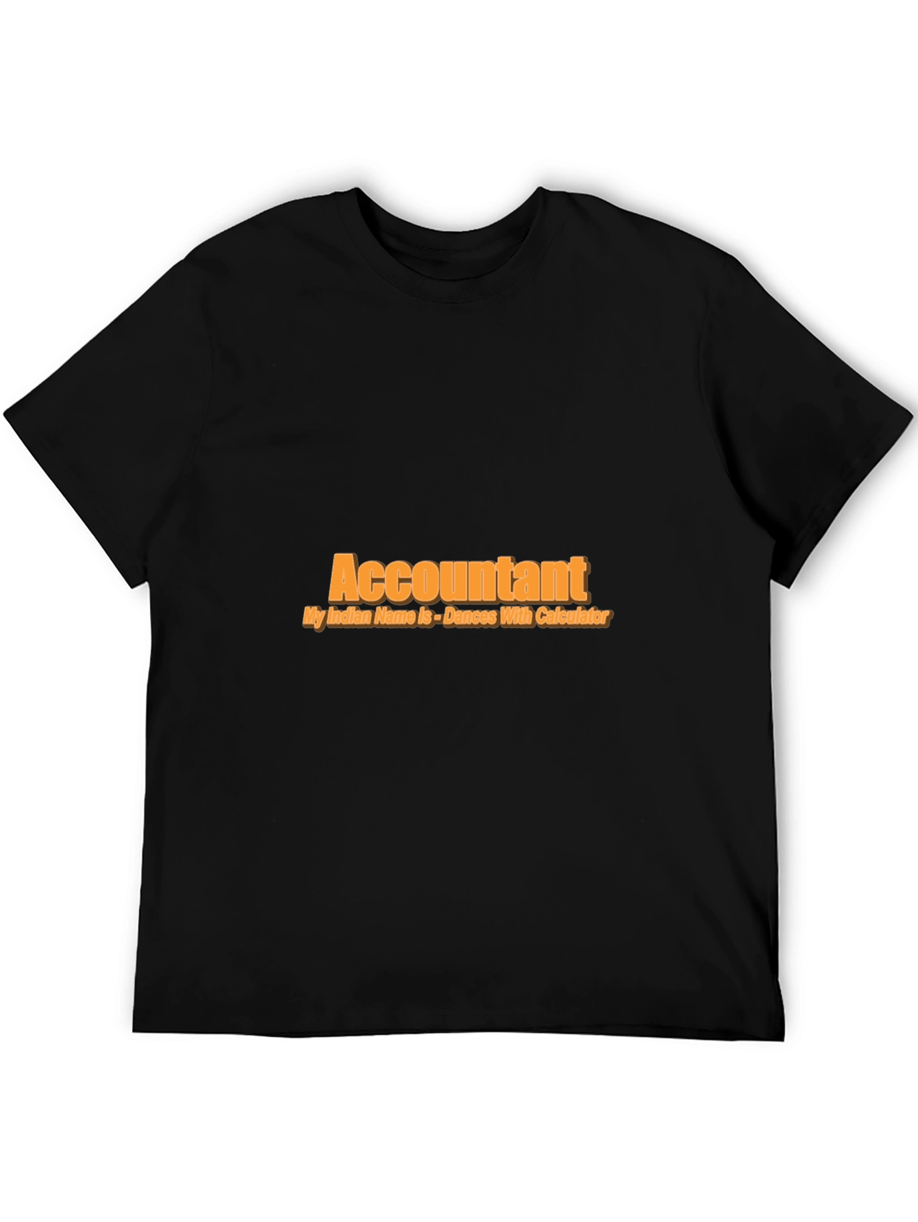 Accountant Dance with Calculator Black T-Shirt