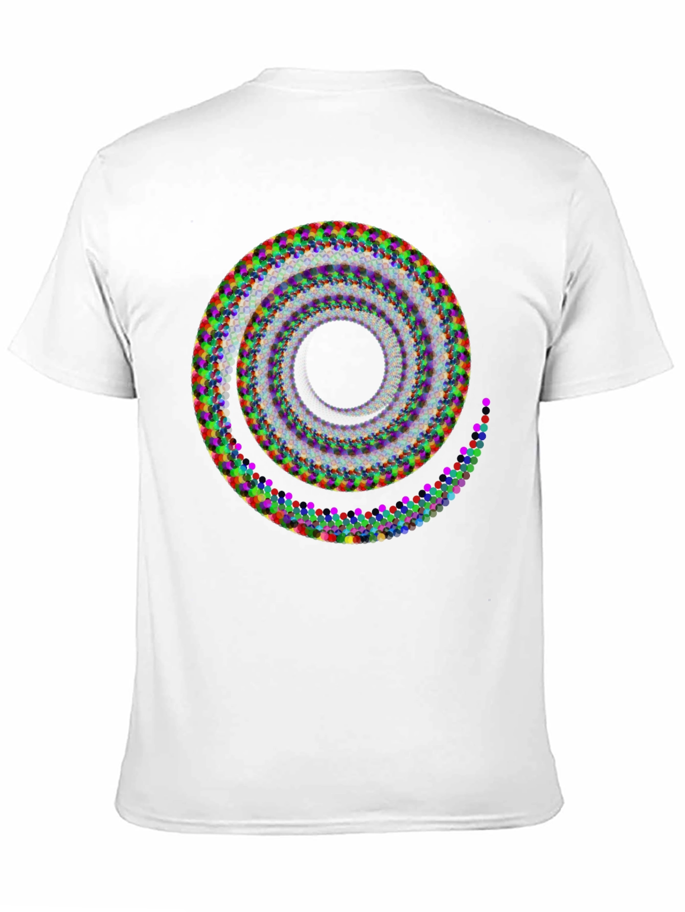 Abstract Spiral Graphic T-Shirt - Modern Art Design