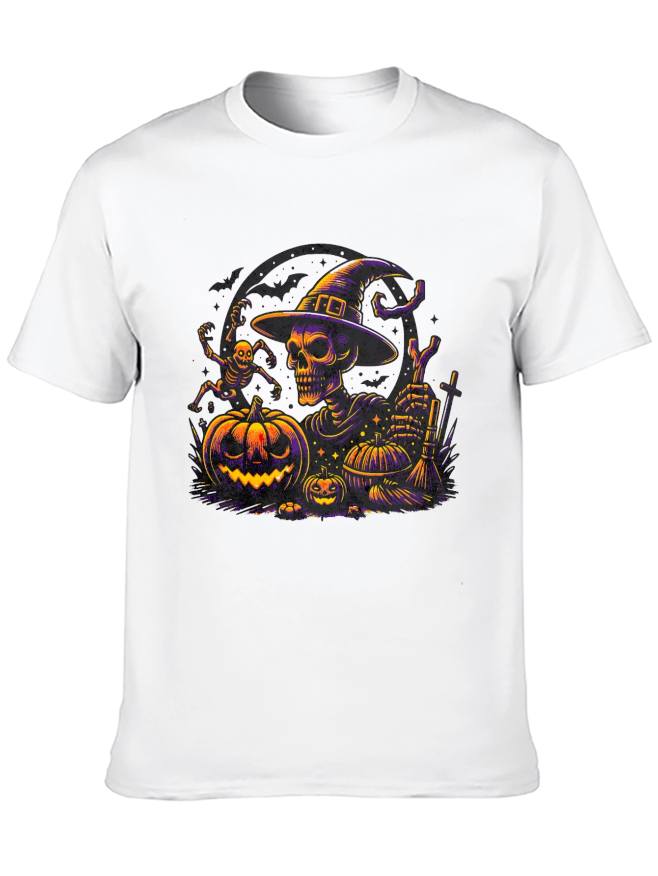 Halloween Skeleton Witch T-Shirt