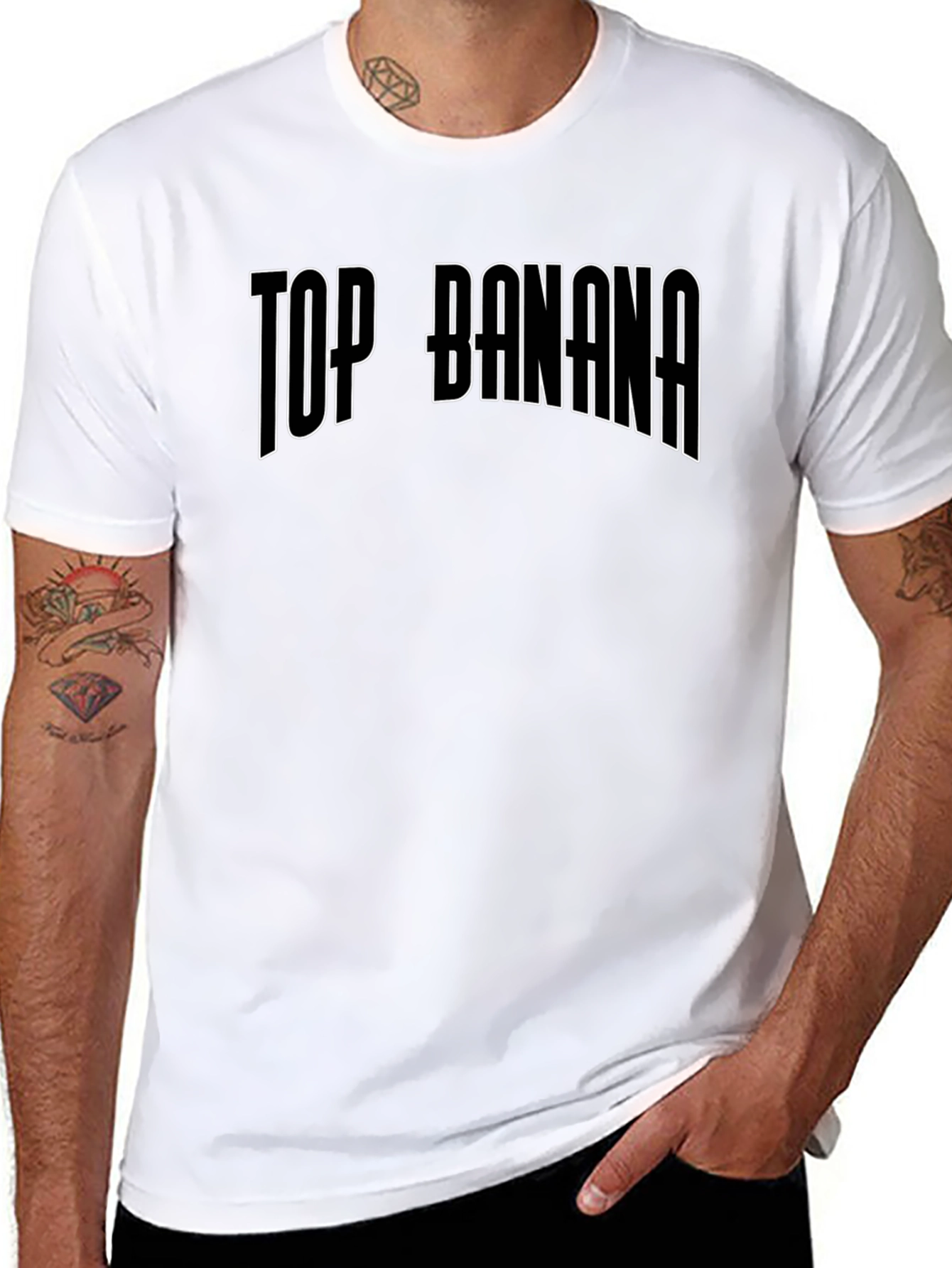 Top Banana Graphic T-Shirt - Black