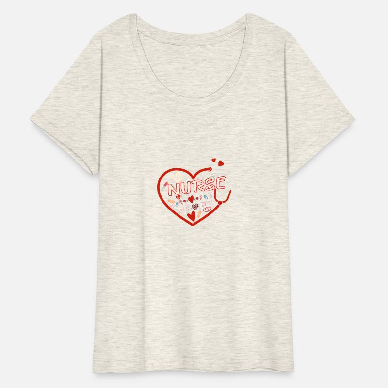 Nurses Women Valentine Hearts Stethoscope
