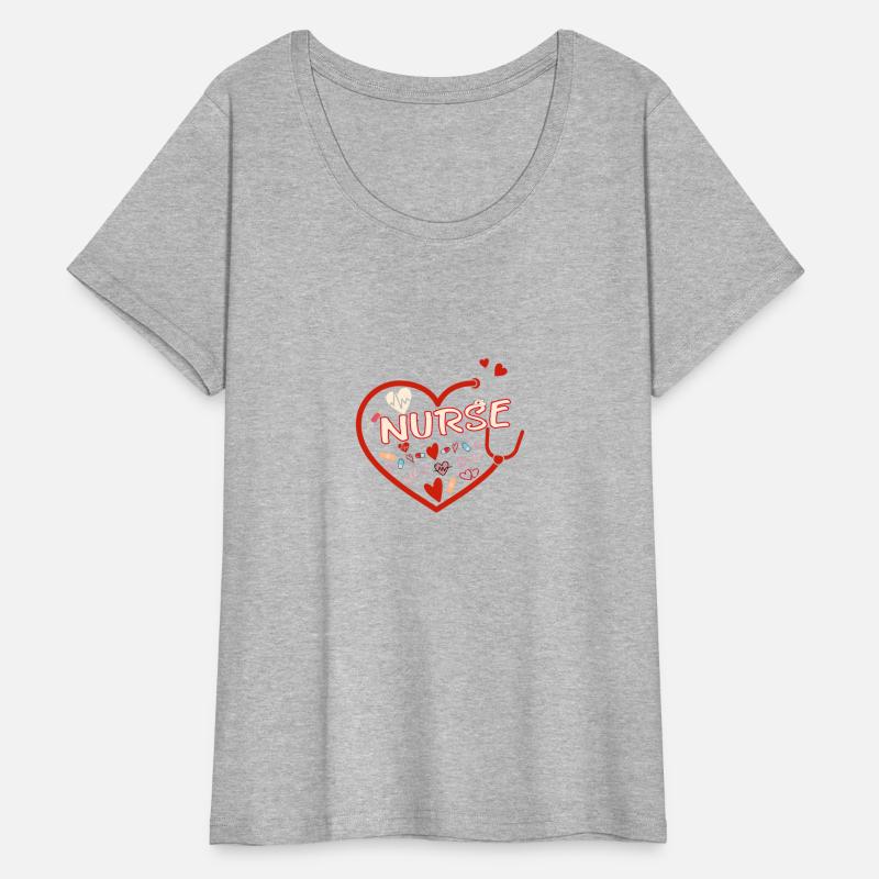 Nurses Women Valentine Hearts Stethoscope
