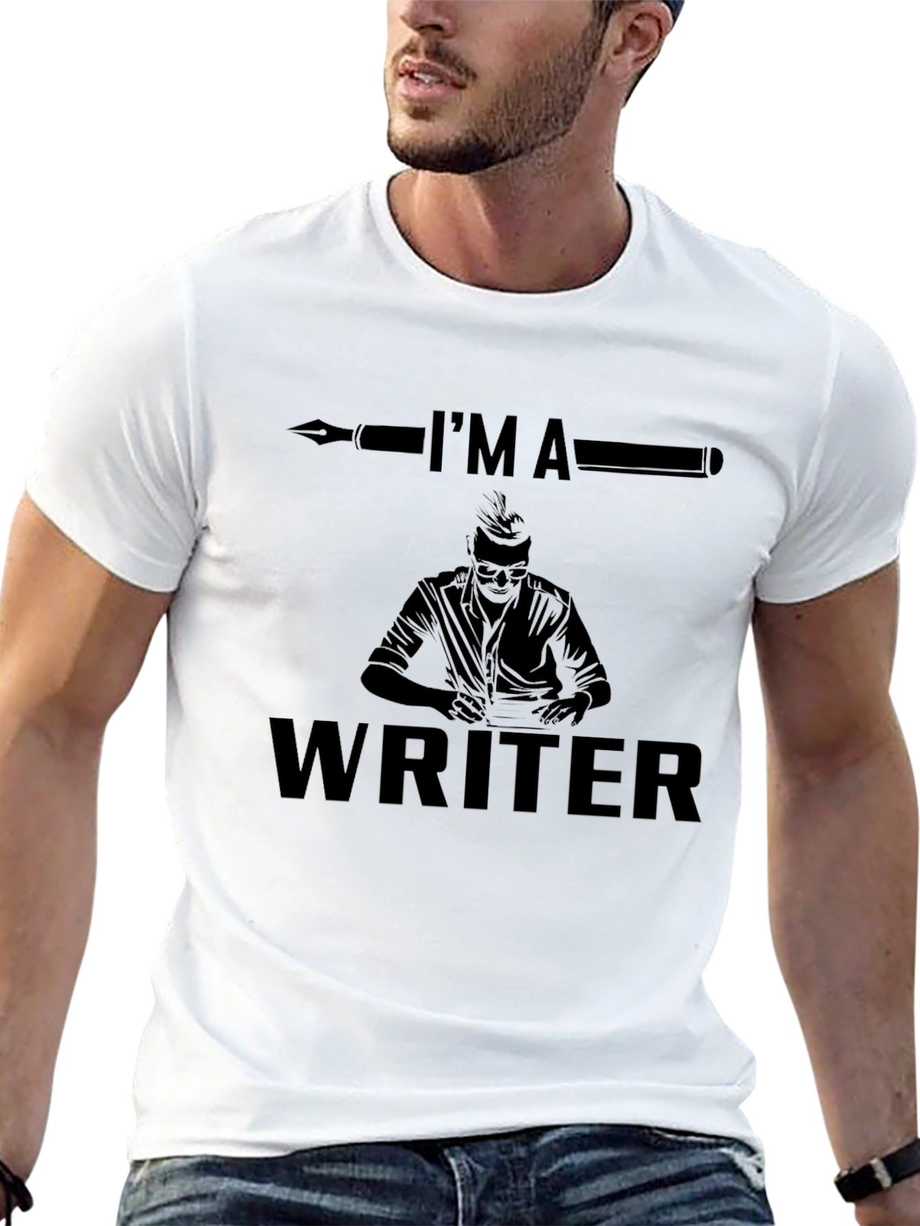 Im A Writer T-Shirt - Black Creative Design