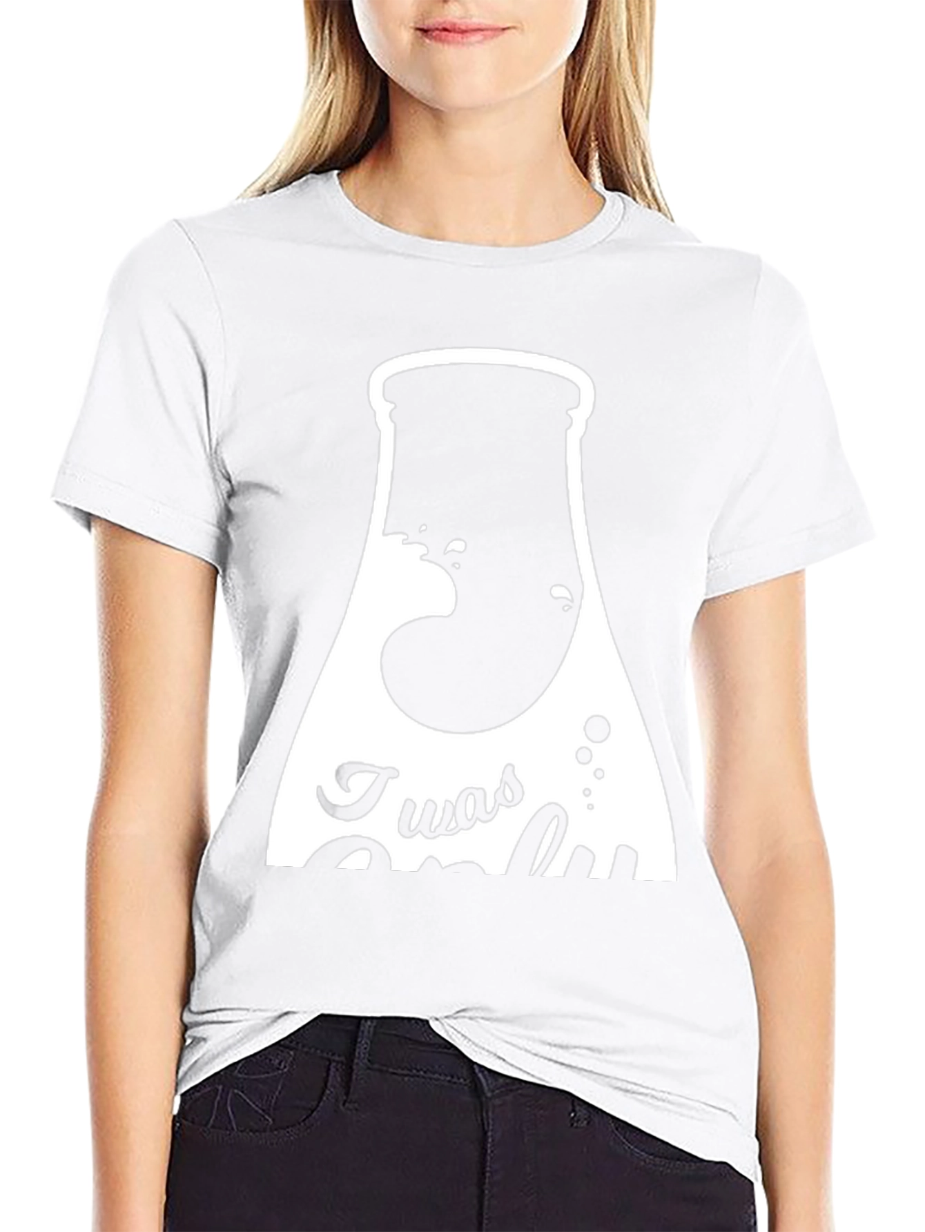 Twas Only T-Shirt - Black Graphic Tee