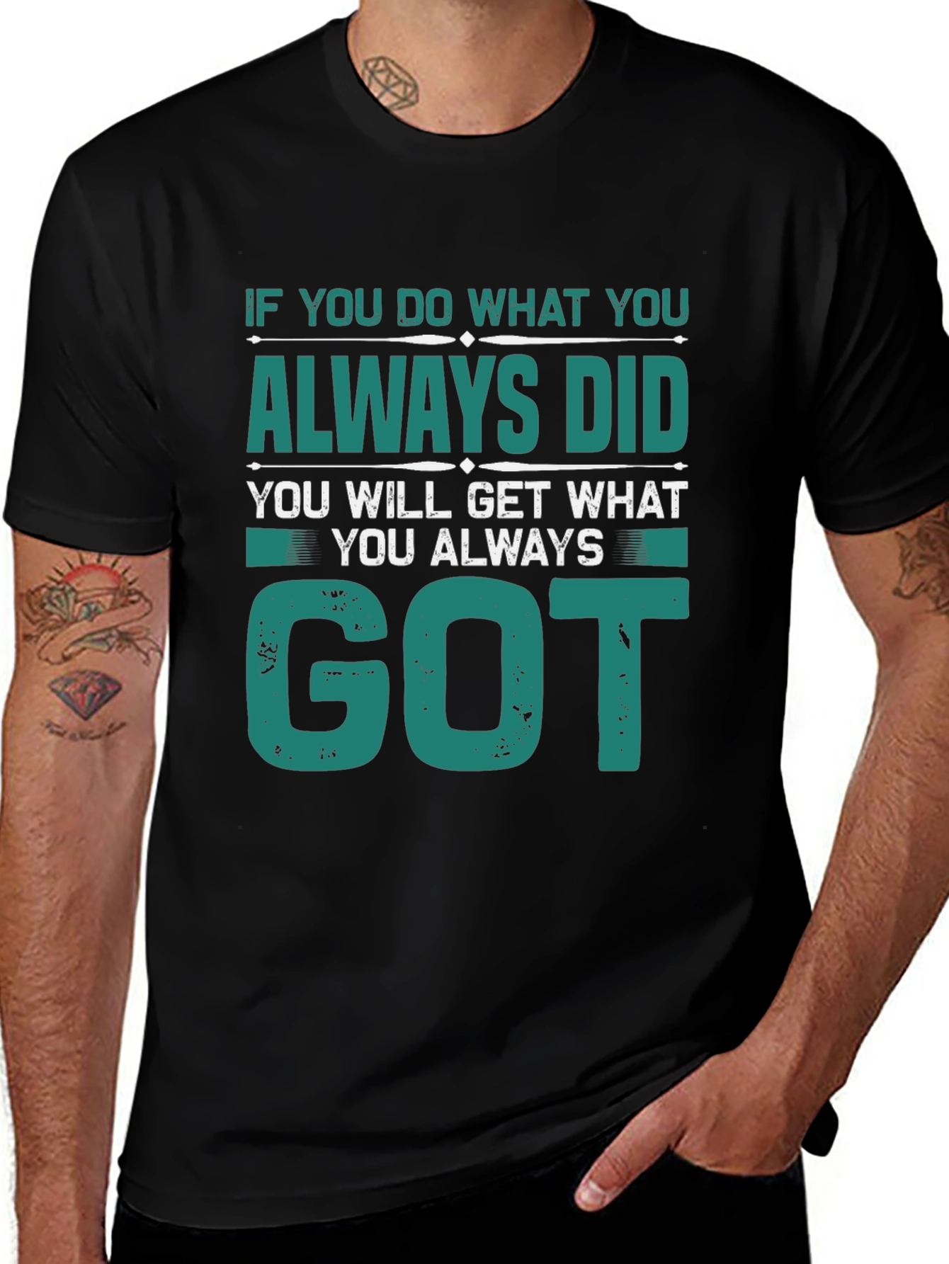 Motivational Tee: If You Do What You Always Did