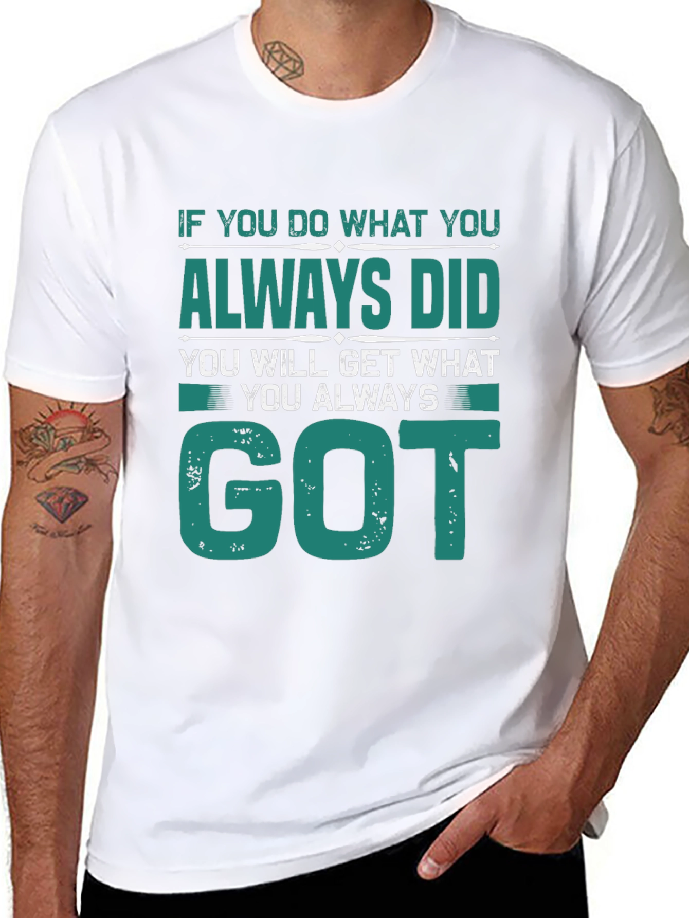 Motivational Tee: If You Do What You Always Did