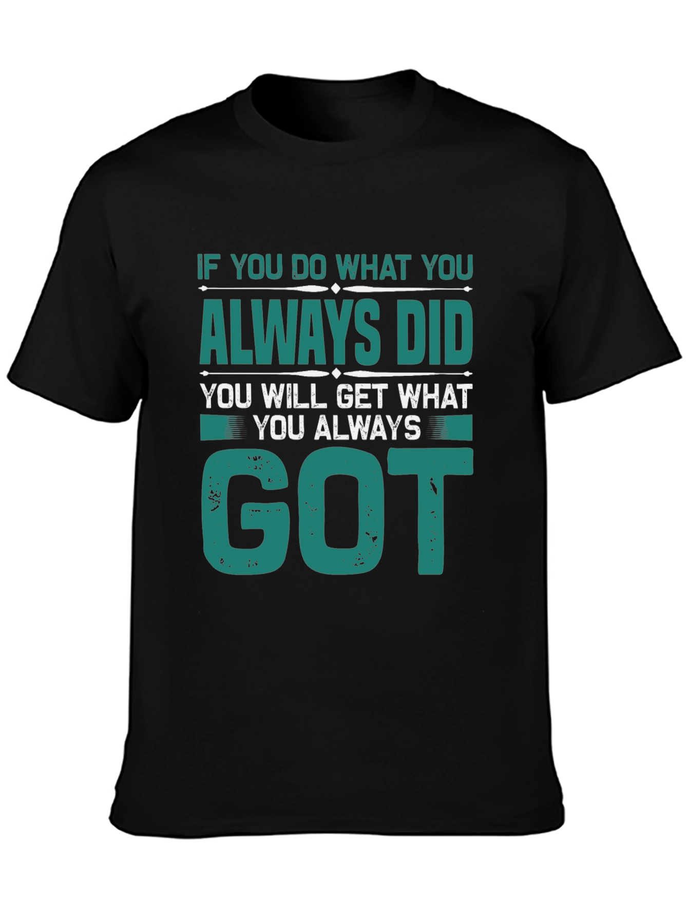 Motivational Tee: If You Do What You Always Did