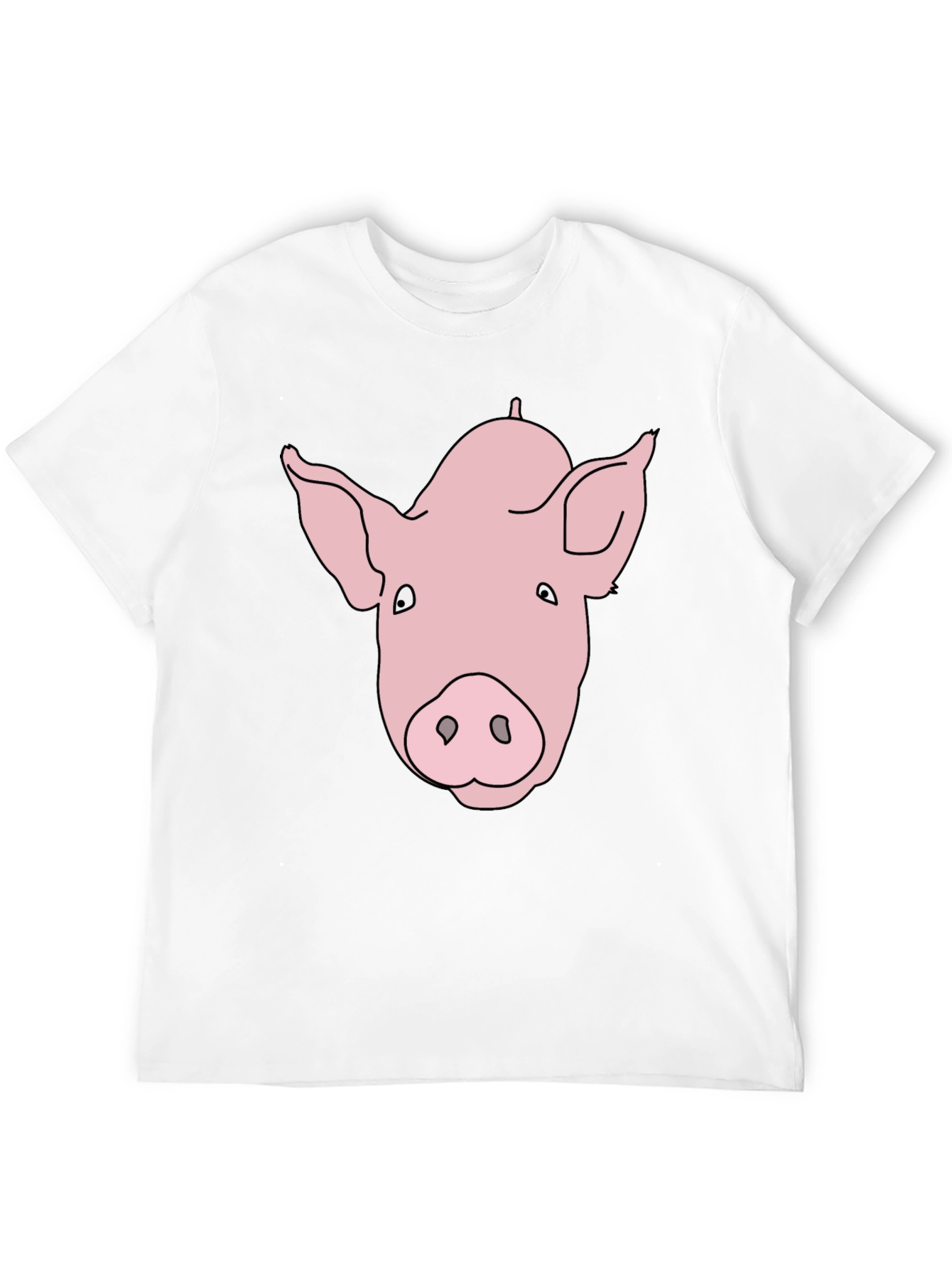 Pig Face Graphic Black Tee