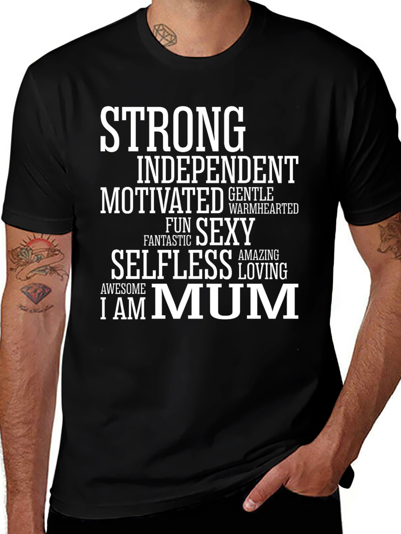 Strong Mum Graphic T-Shirt