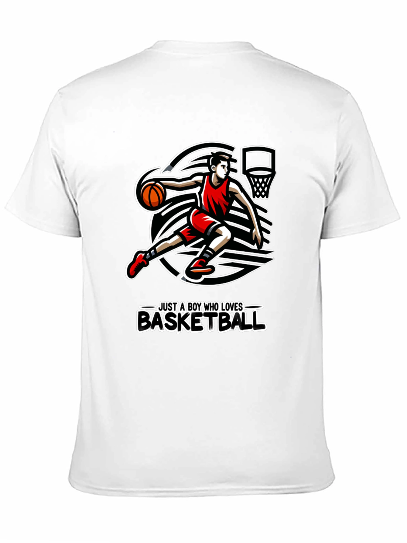 Basketball Lover Graphic Tee - Sporty Black T-Shirt