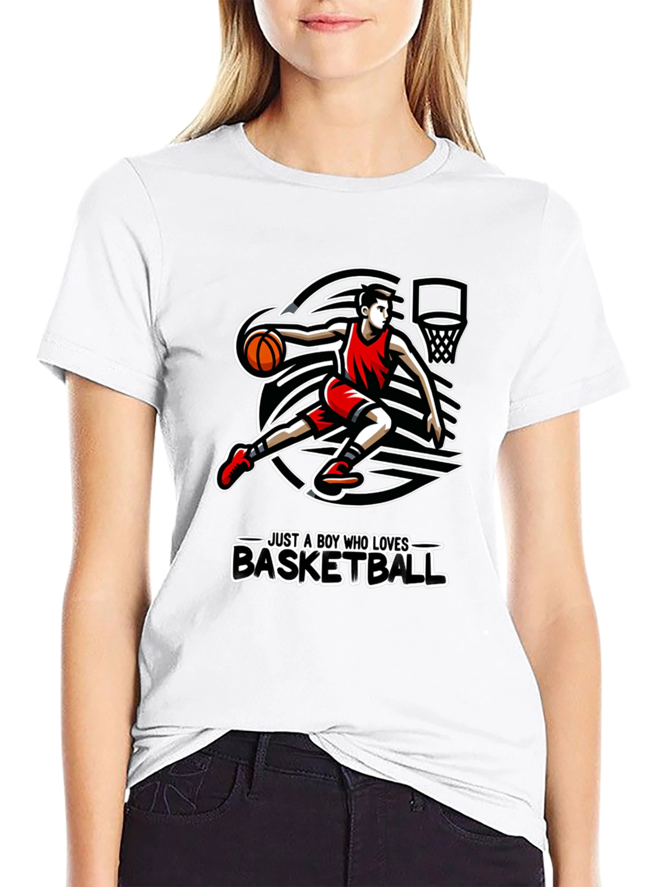 Basketball Lover Graphic Tee - Sporty Black T-Shirt