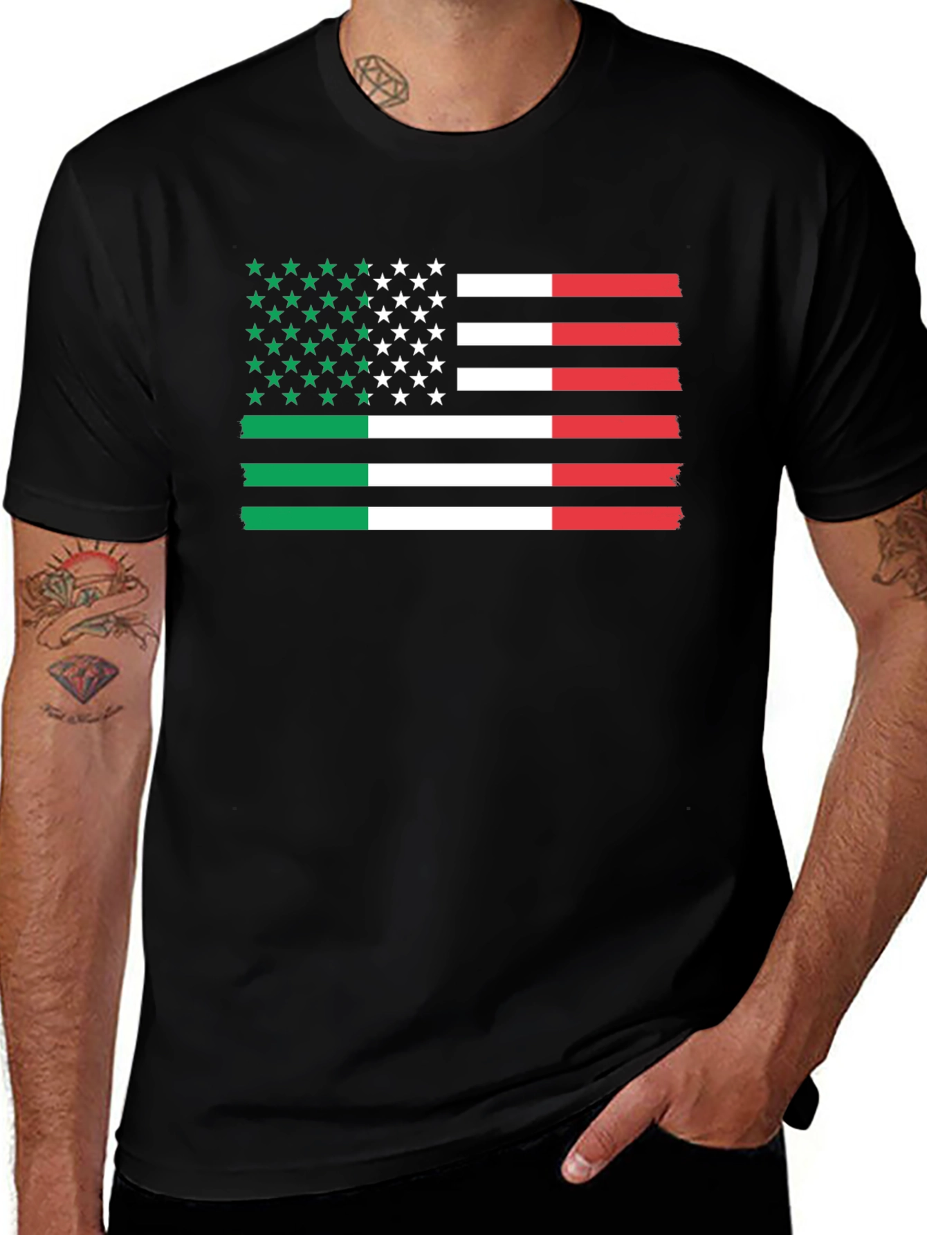 Italian American Flag T-Shirt