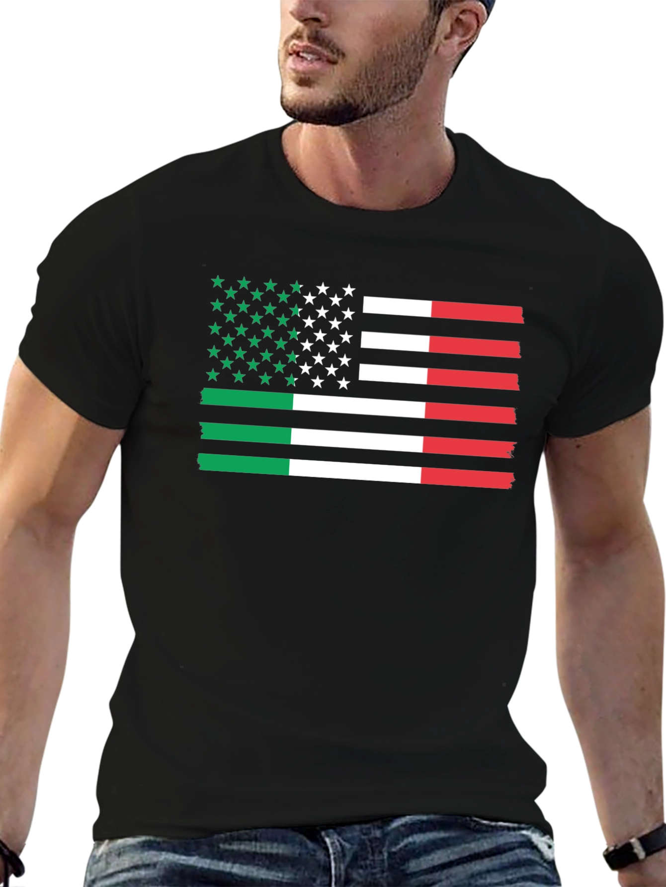 Italian American Flag T-Shirt