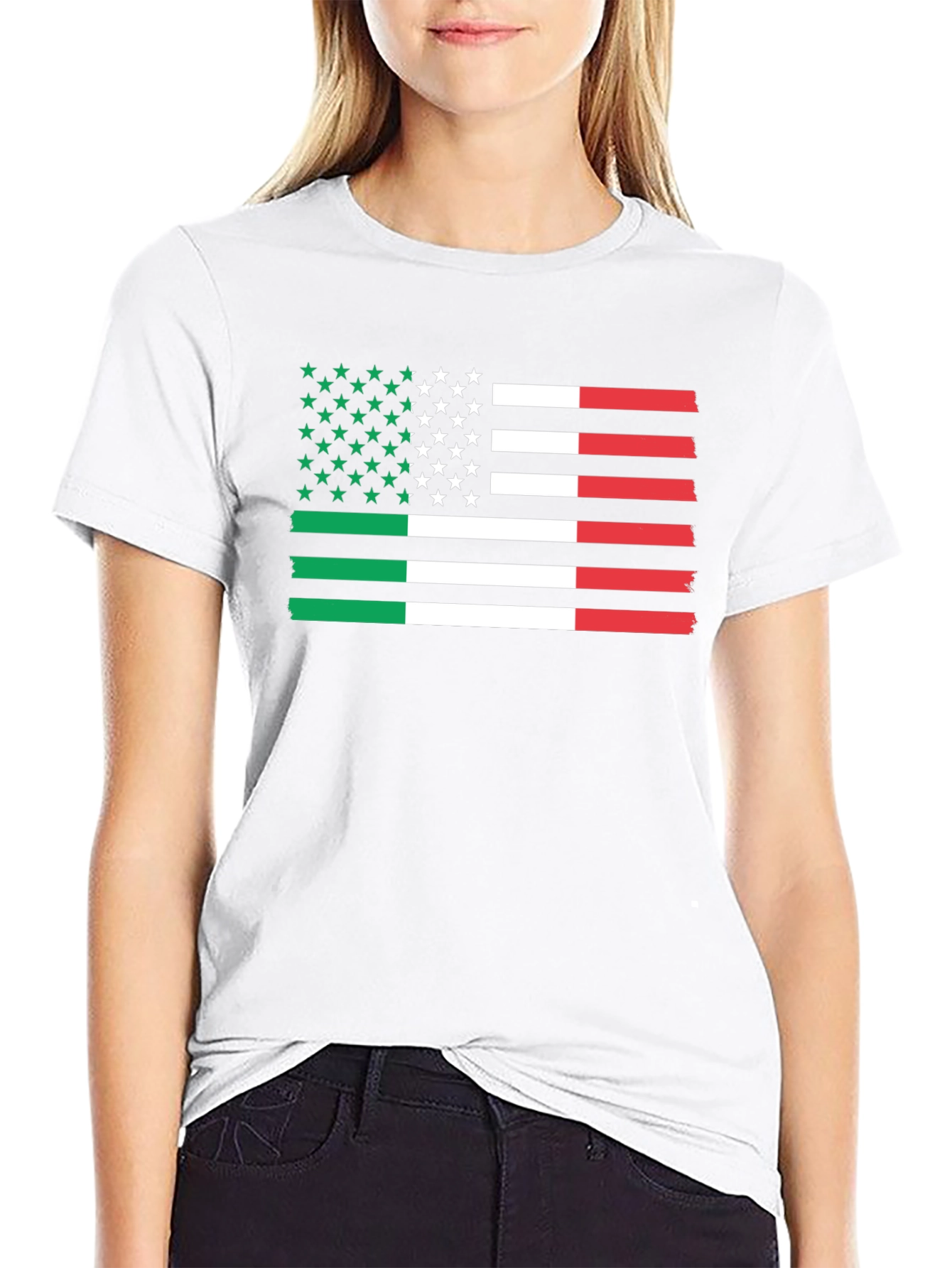 Italian American Flag T-Shirt