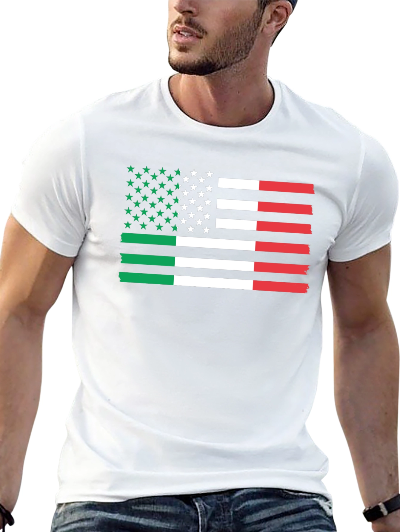 Italian American Flag T-Shirt