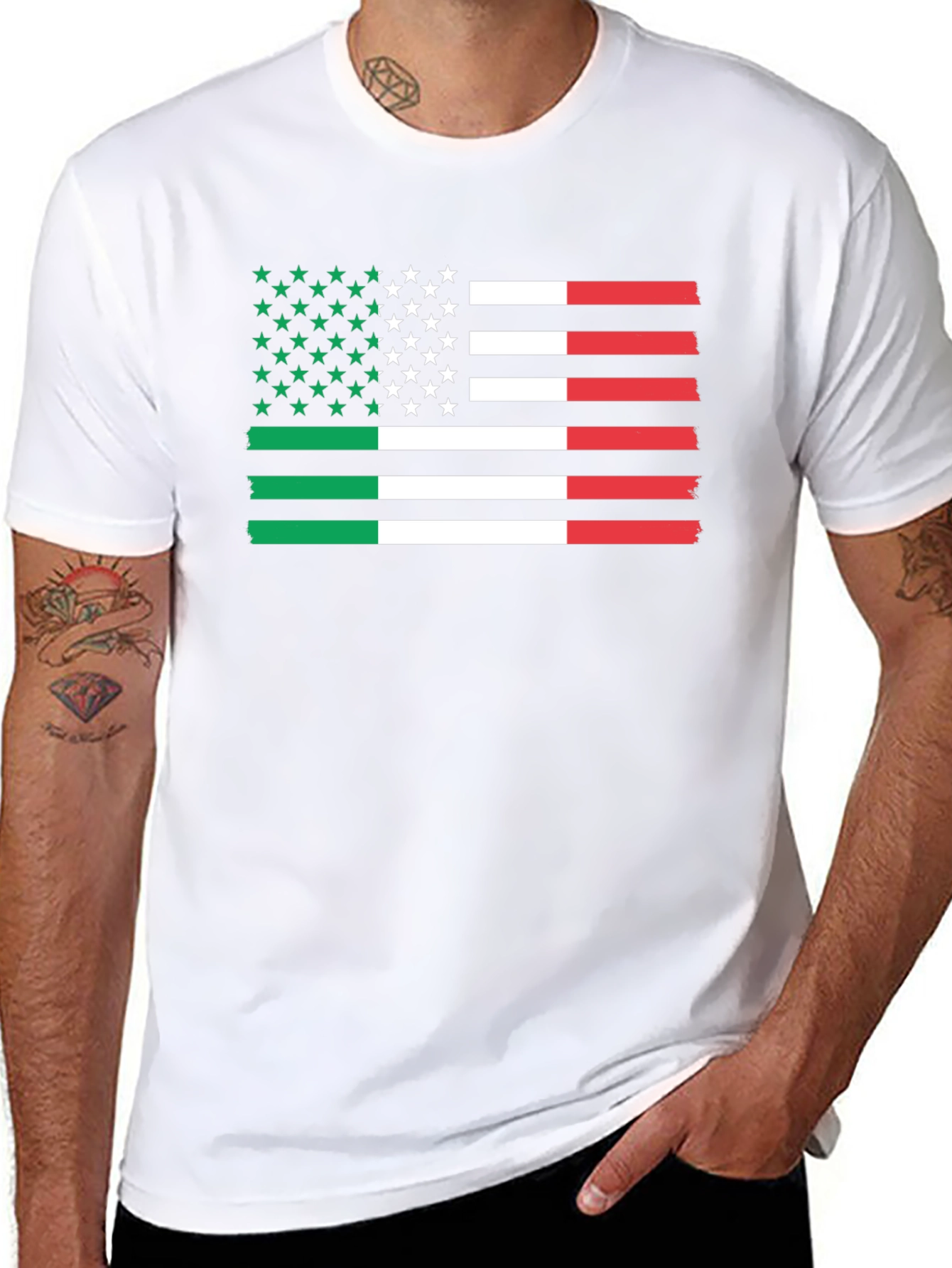 Italian American Flag T-Shirt