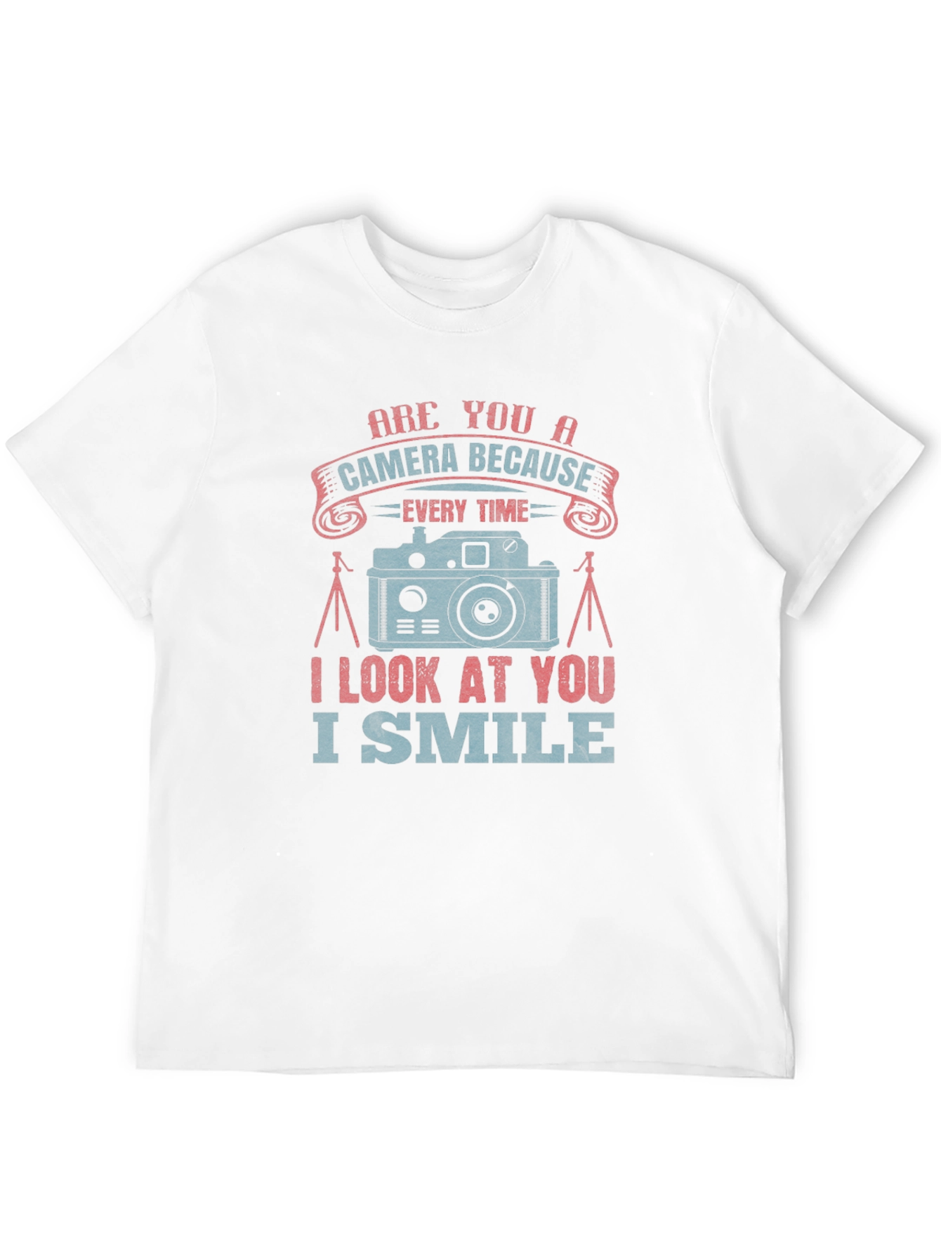 Camera Smile Graphic Tee - Black