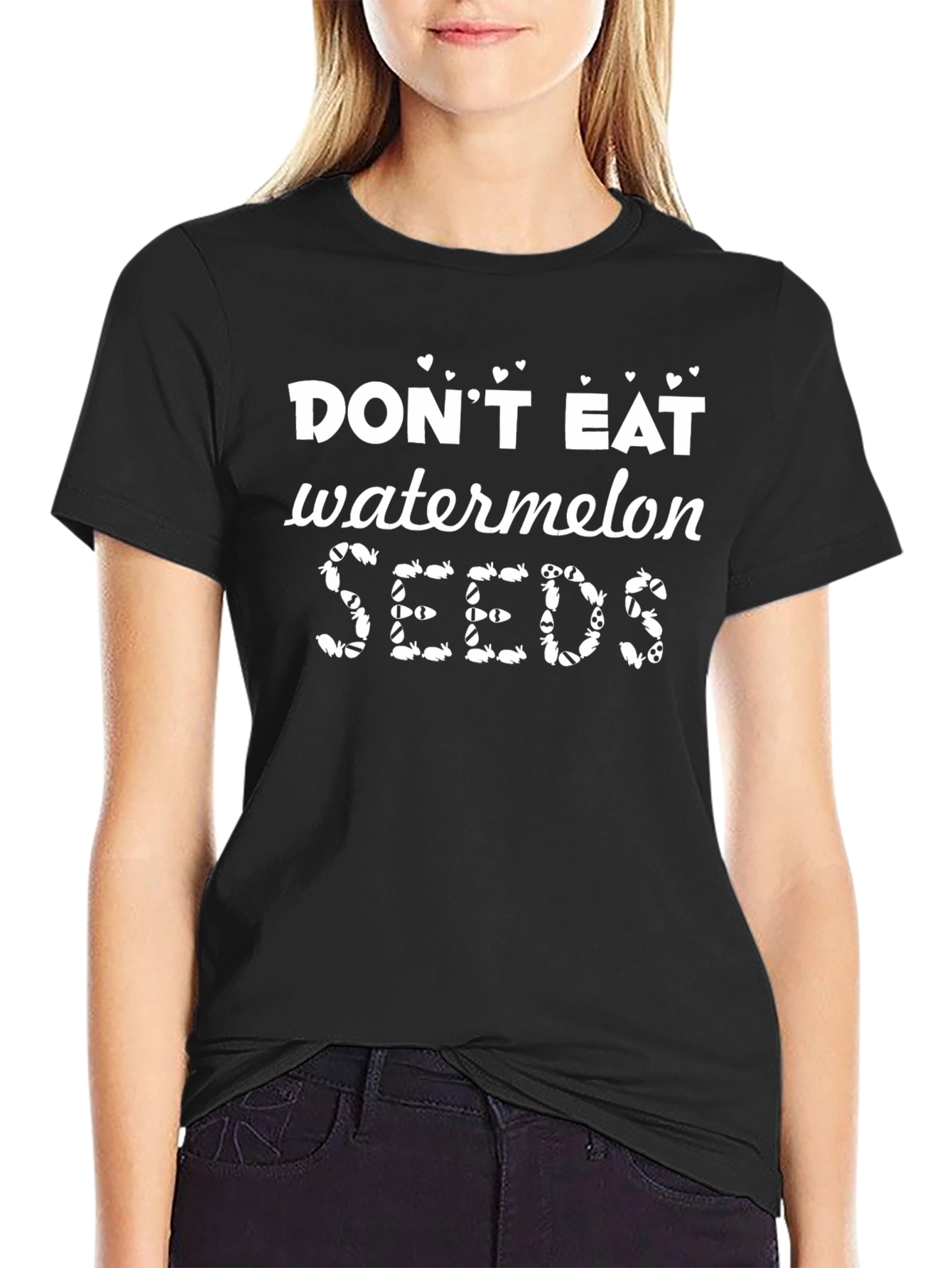 Dont Eat Watermelon Seeds Funny Graphic Tee