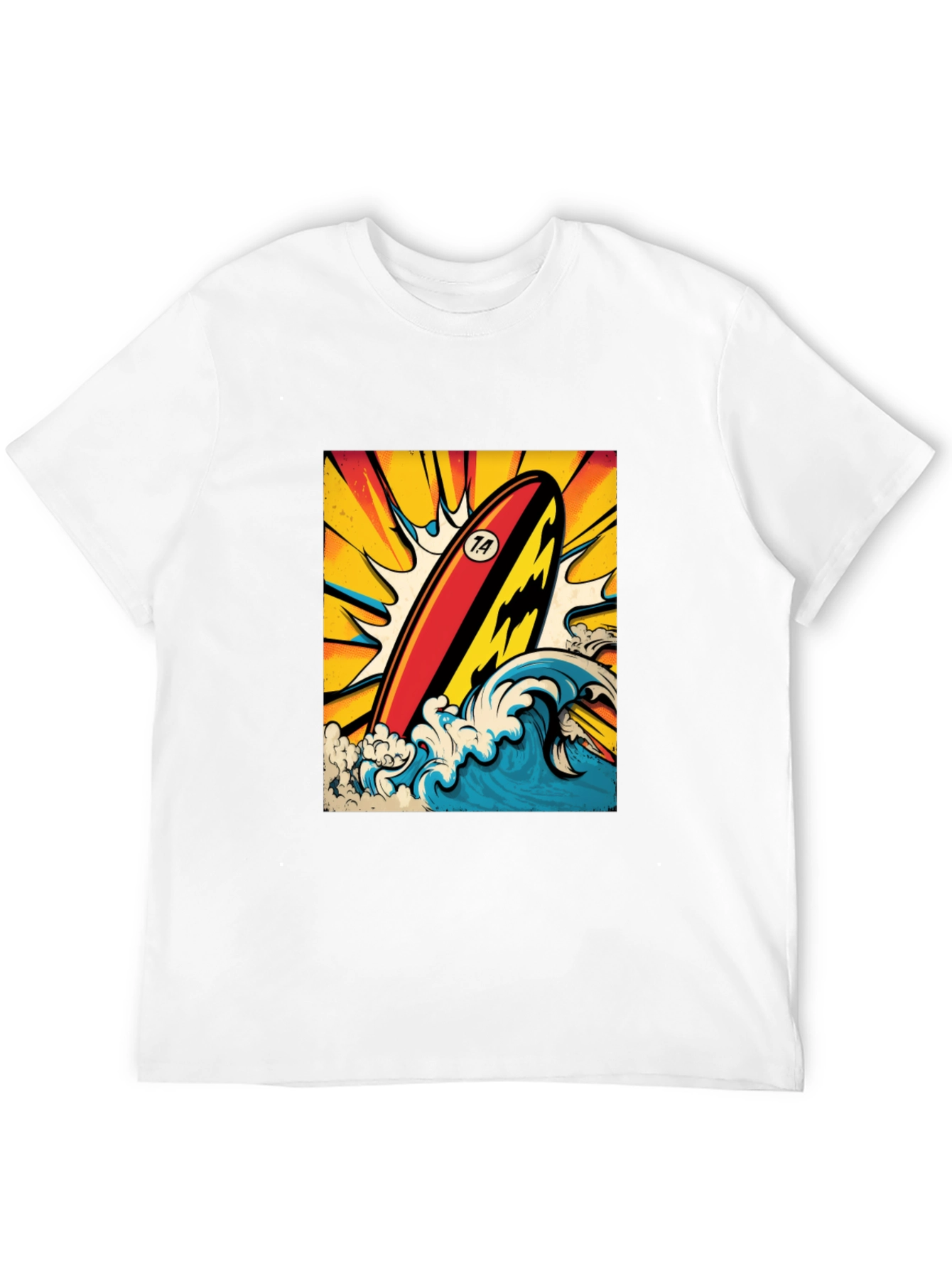 Surfboard Wave Graphic Tee