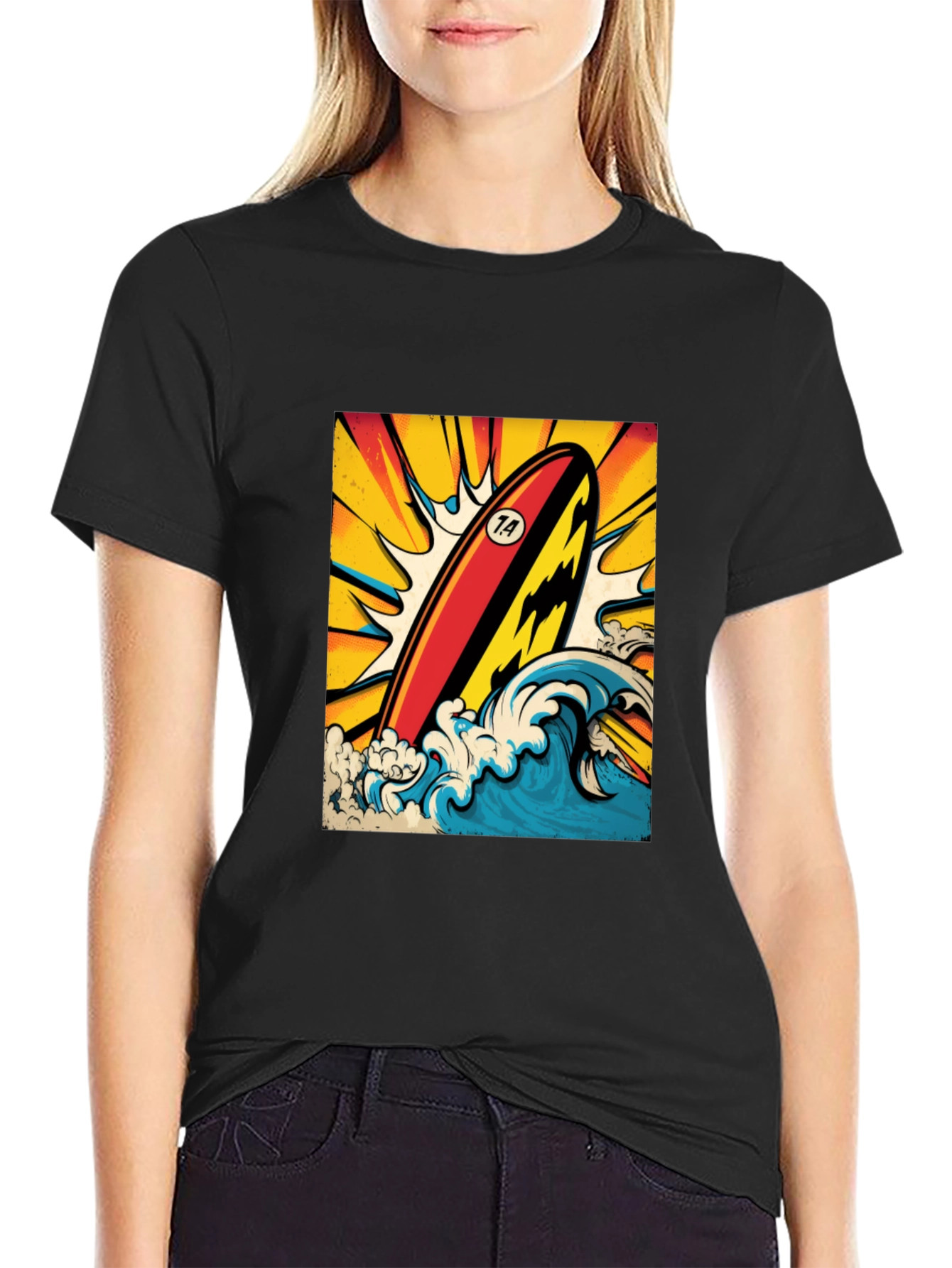 Surfboard Wave Graphic Tee