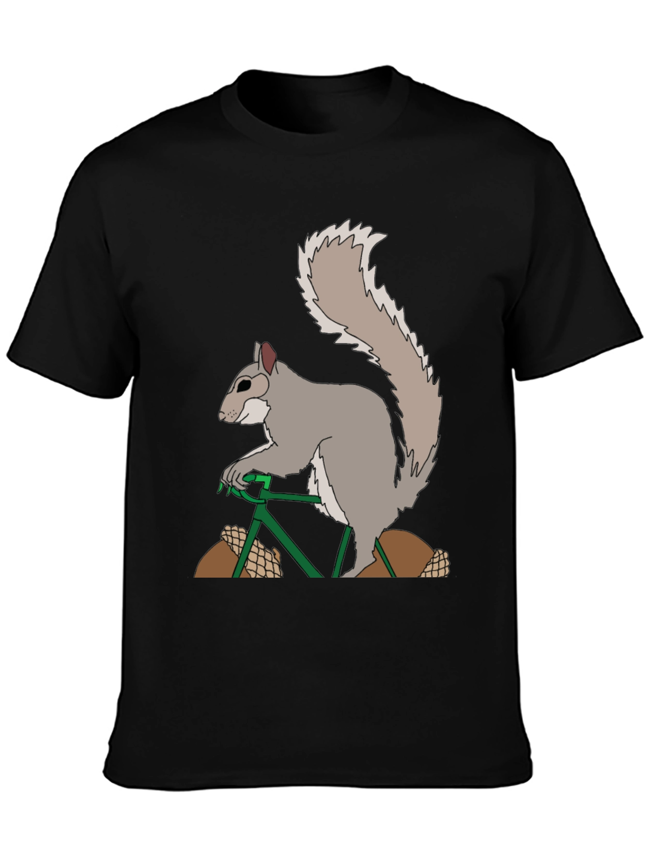 Squirrel on Bike Graphic Tee
