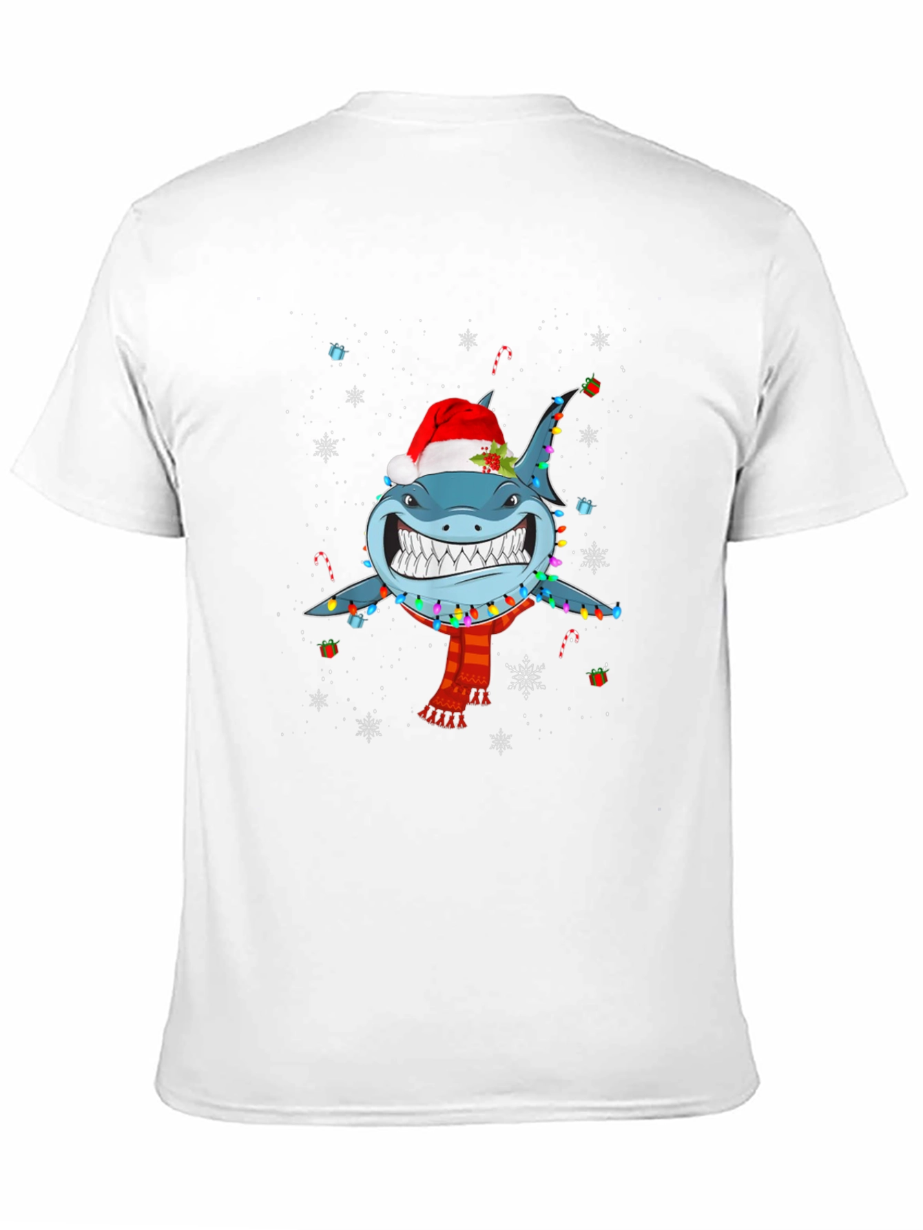 Festive Shark Christmas T-Shirt - Holiday Fun!