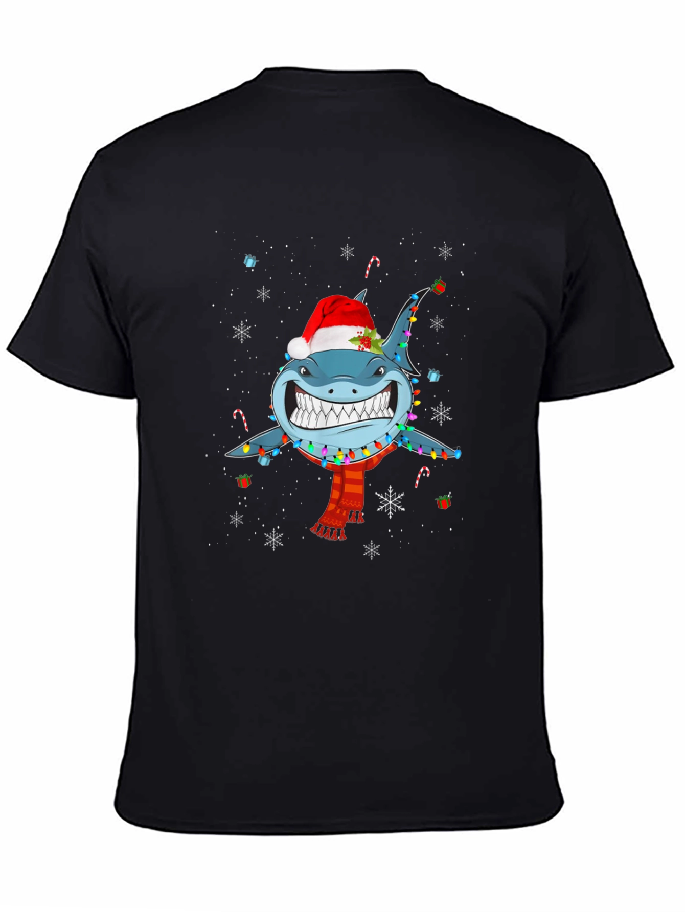 Festive Shark Christmas T-Shirt - Holiday Fun!