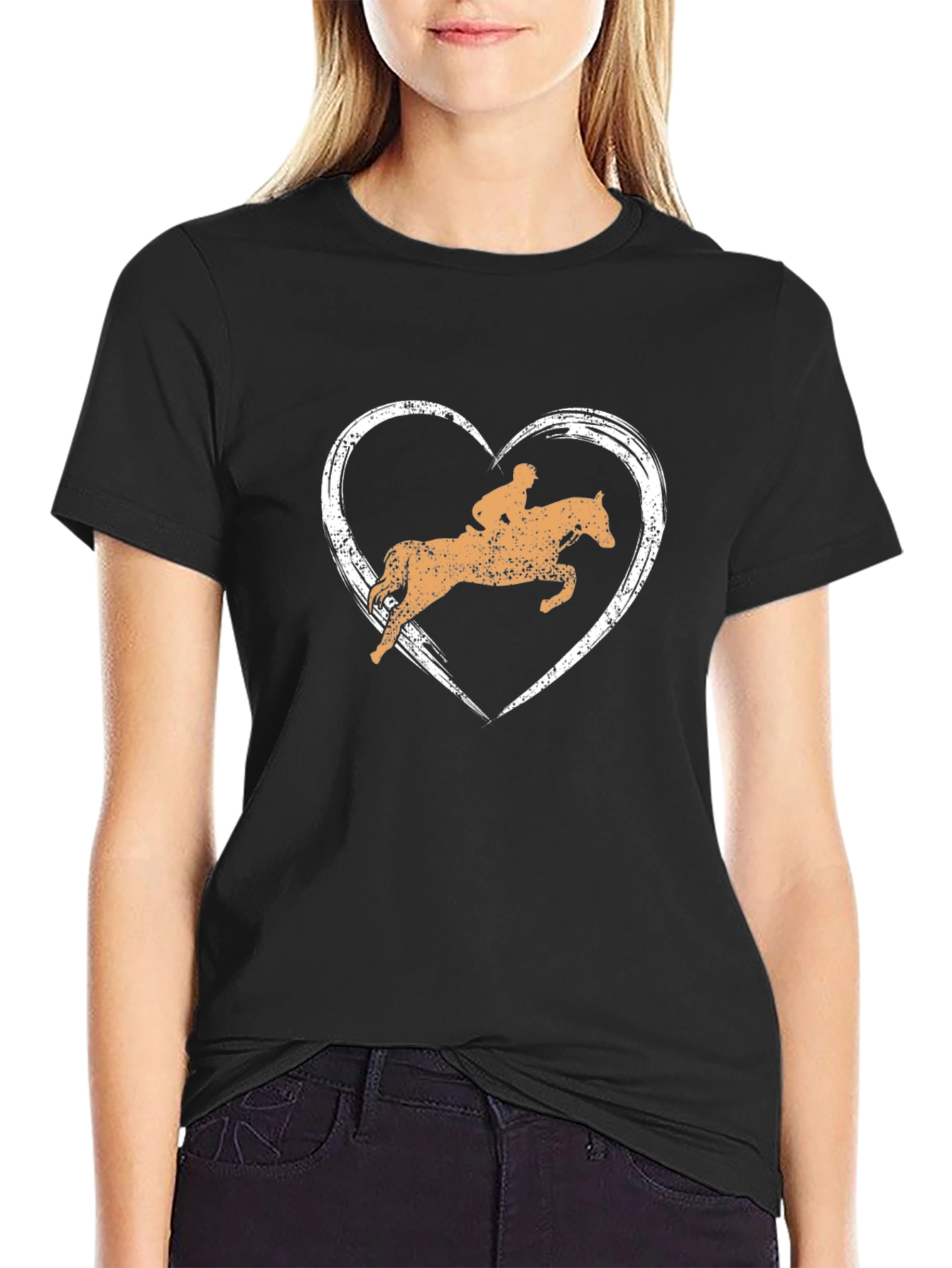 Equestrian Heart T-Shirt - Horse Lover Tee