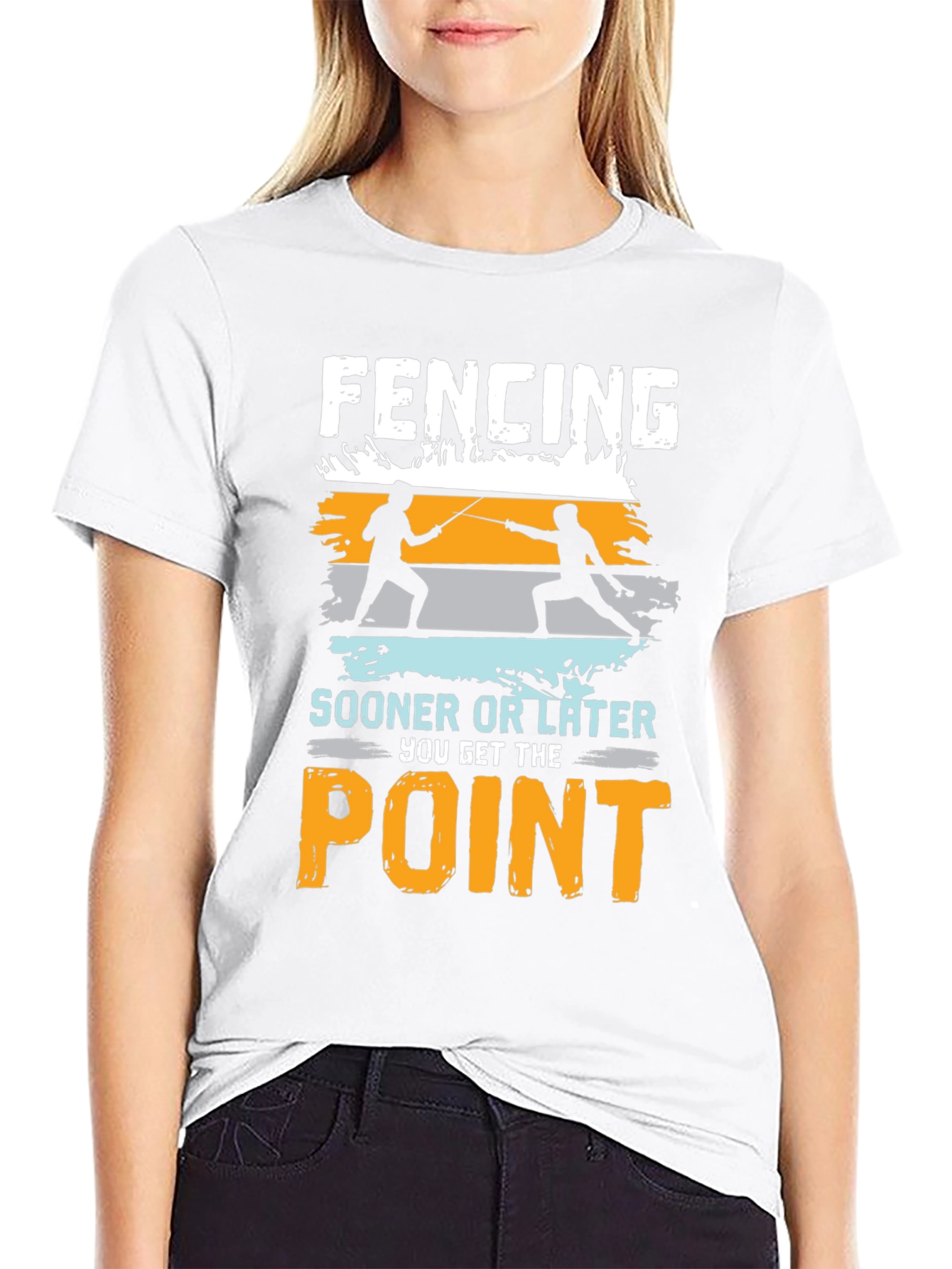 Fencing Point T-Shirt - Funny Fencer Tee