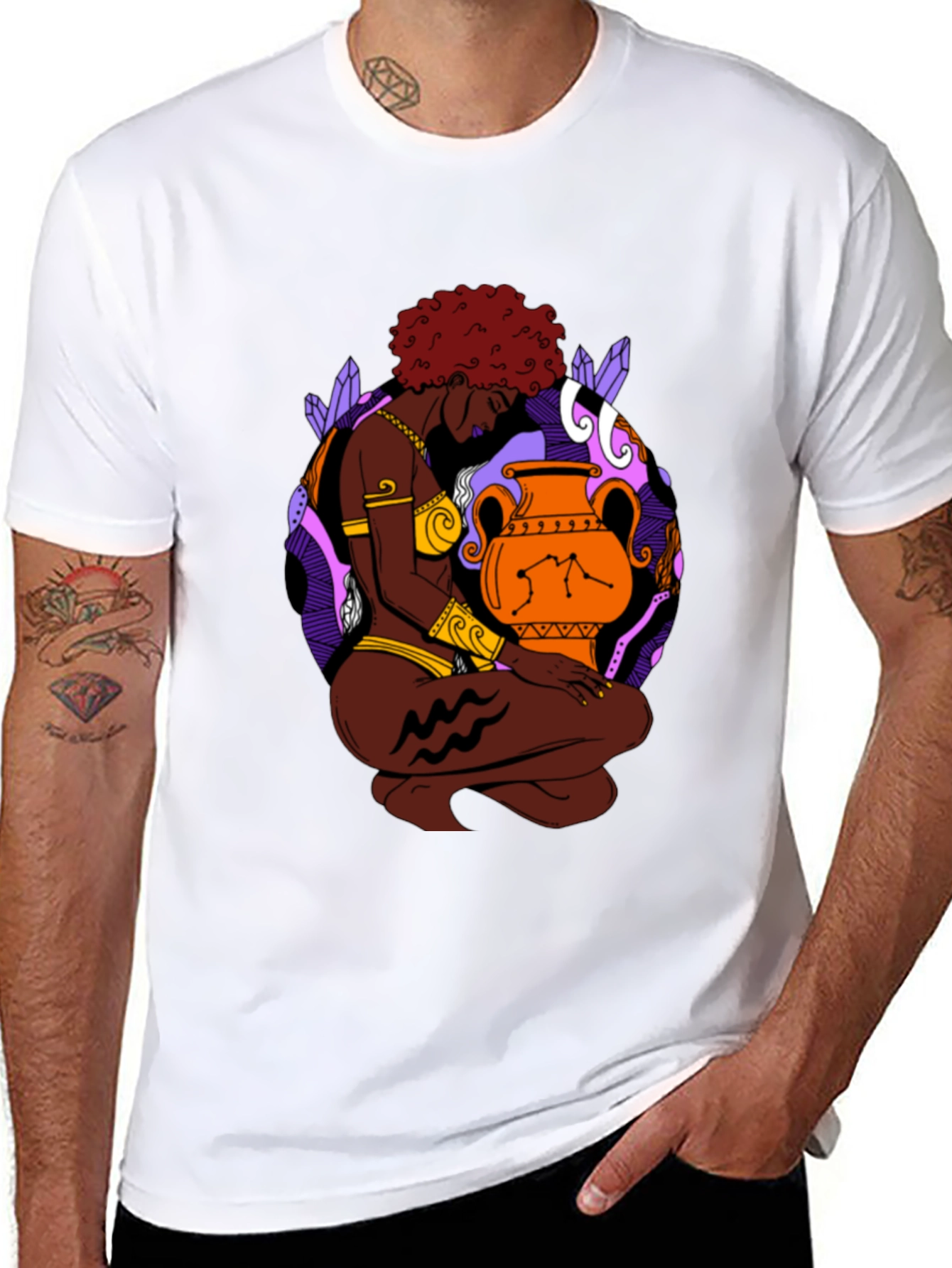 Aquarius Zodiac T-Shirt - Stylish Graphic Tee