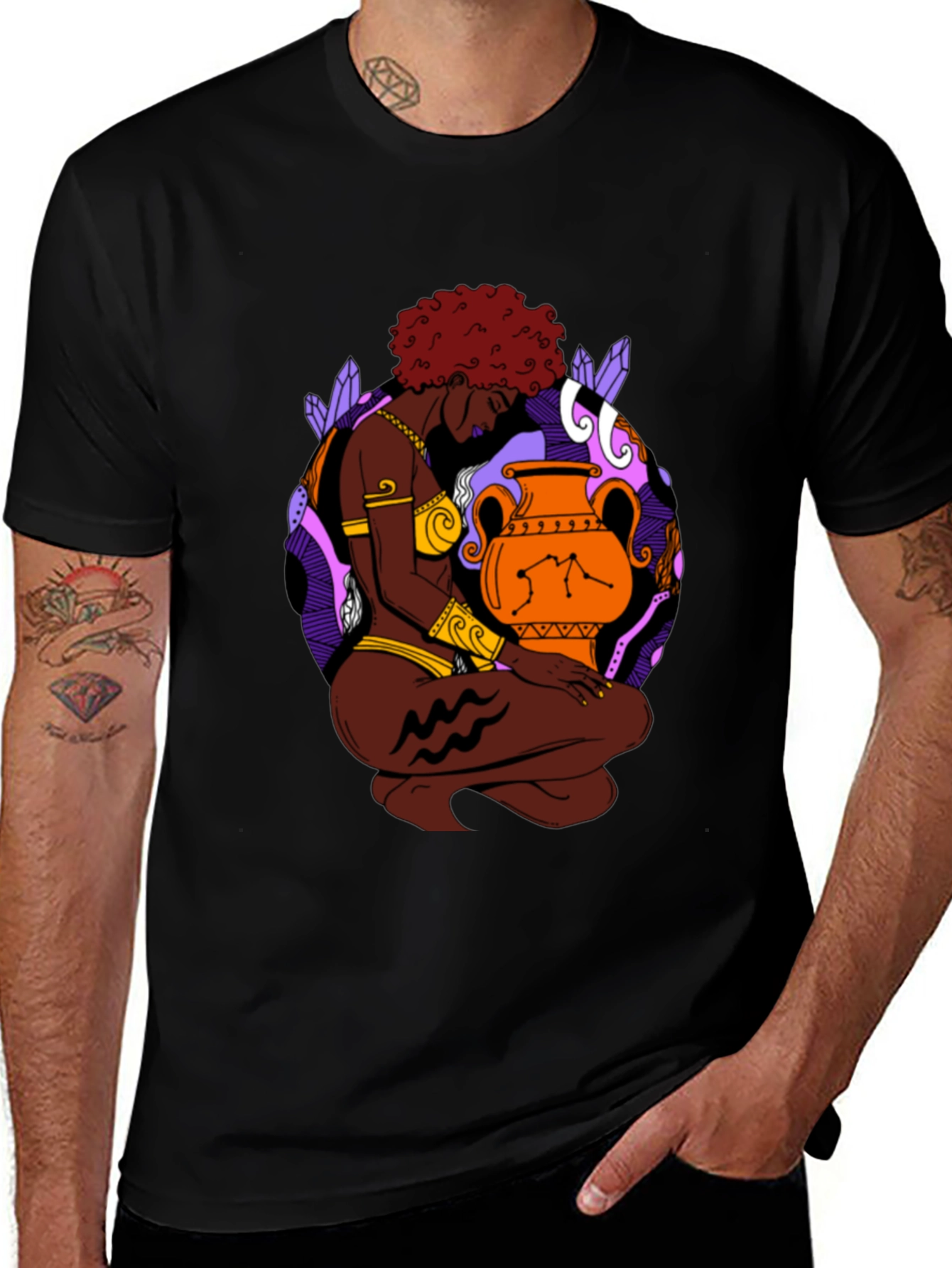 Aquarius Zodiac T-Shirt - Stylish Graphic Tee