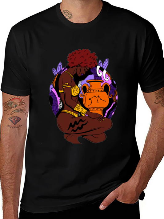 Aquarius Zodiac T-Shirt - Stylish Graphic Tee