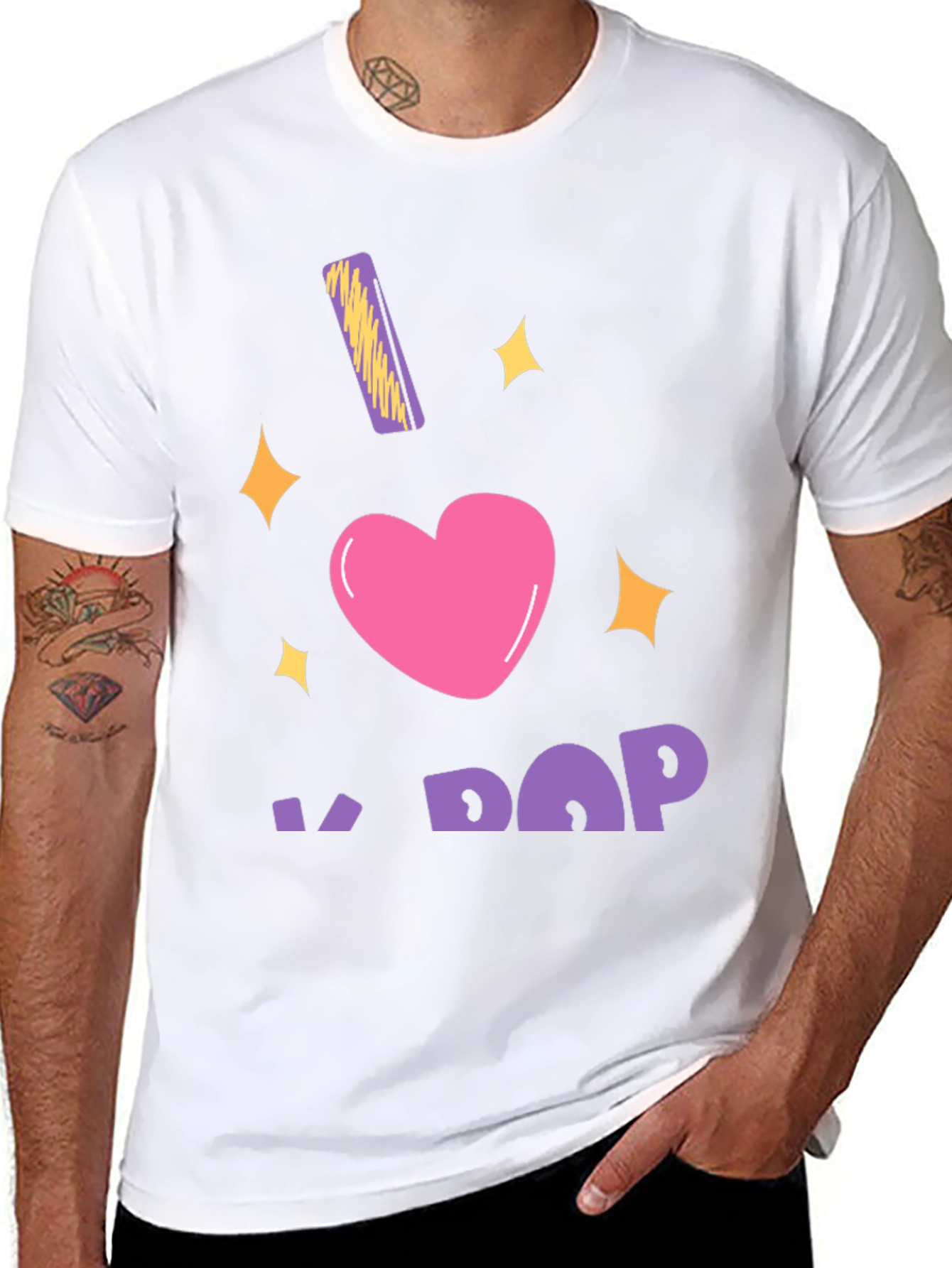 I Heart K-Pop Black T-Shirt