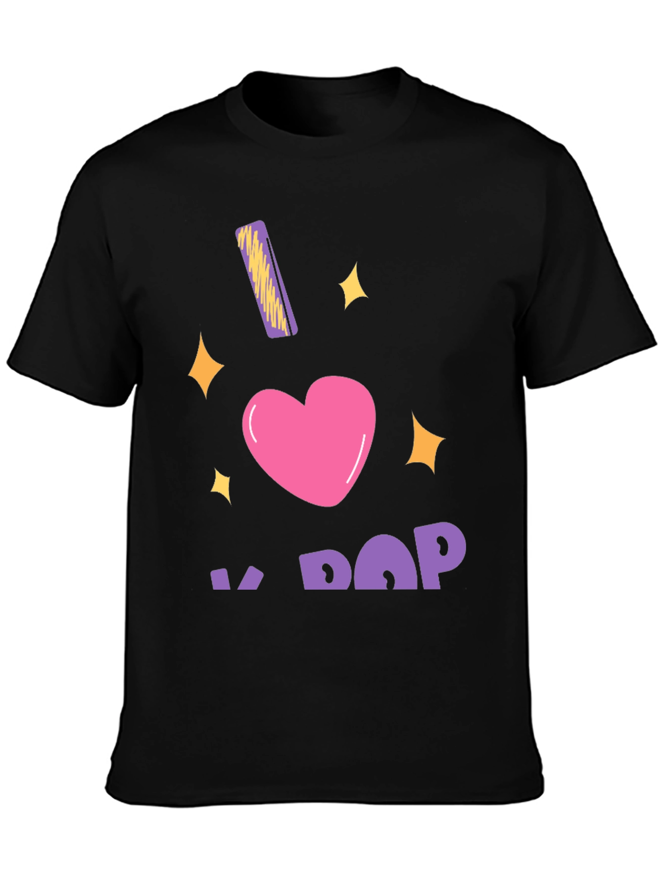 I Heart K-Pop Black T-Shirt