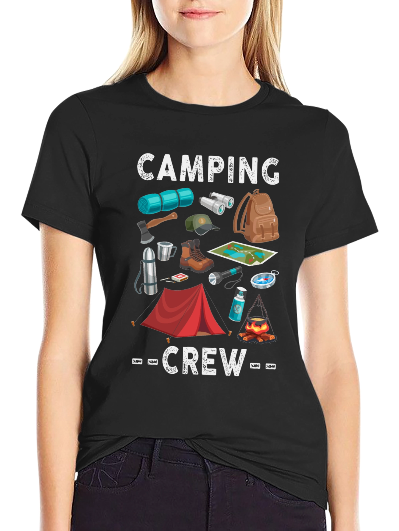 Camping Crew Graphic T-Shirt