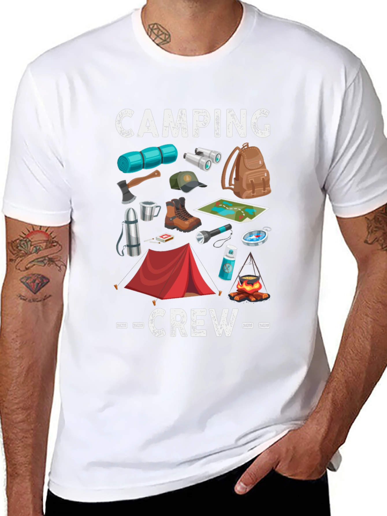 Camping Crew Graphic T-Shirt