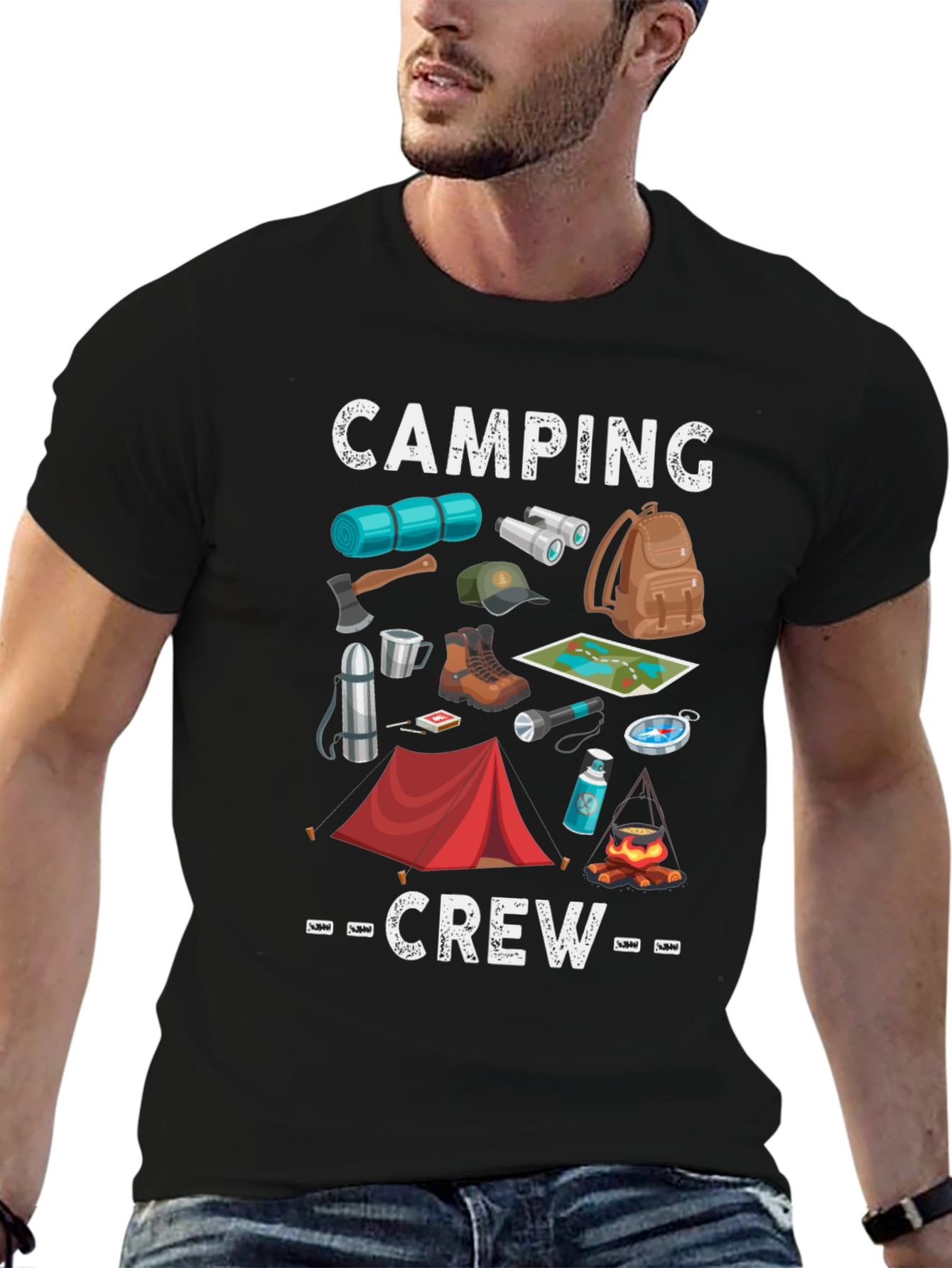 Camping Crew Graphic T-Shirt