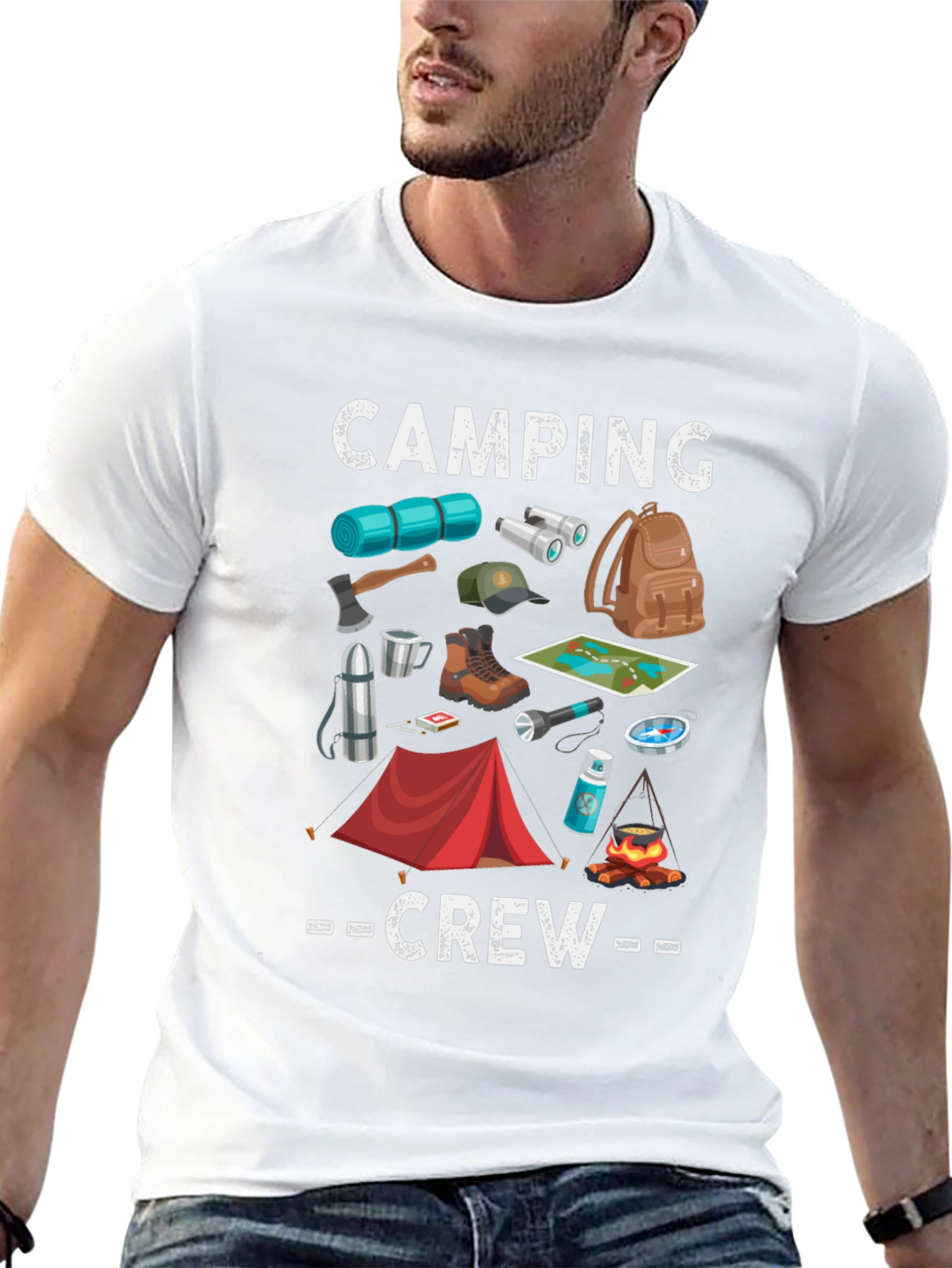 Camping Crew Graphic T-Shirt