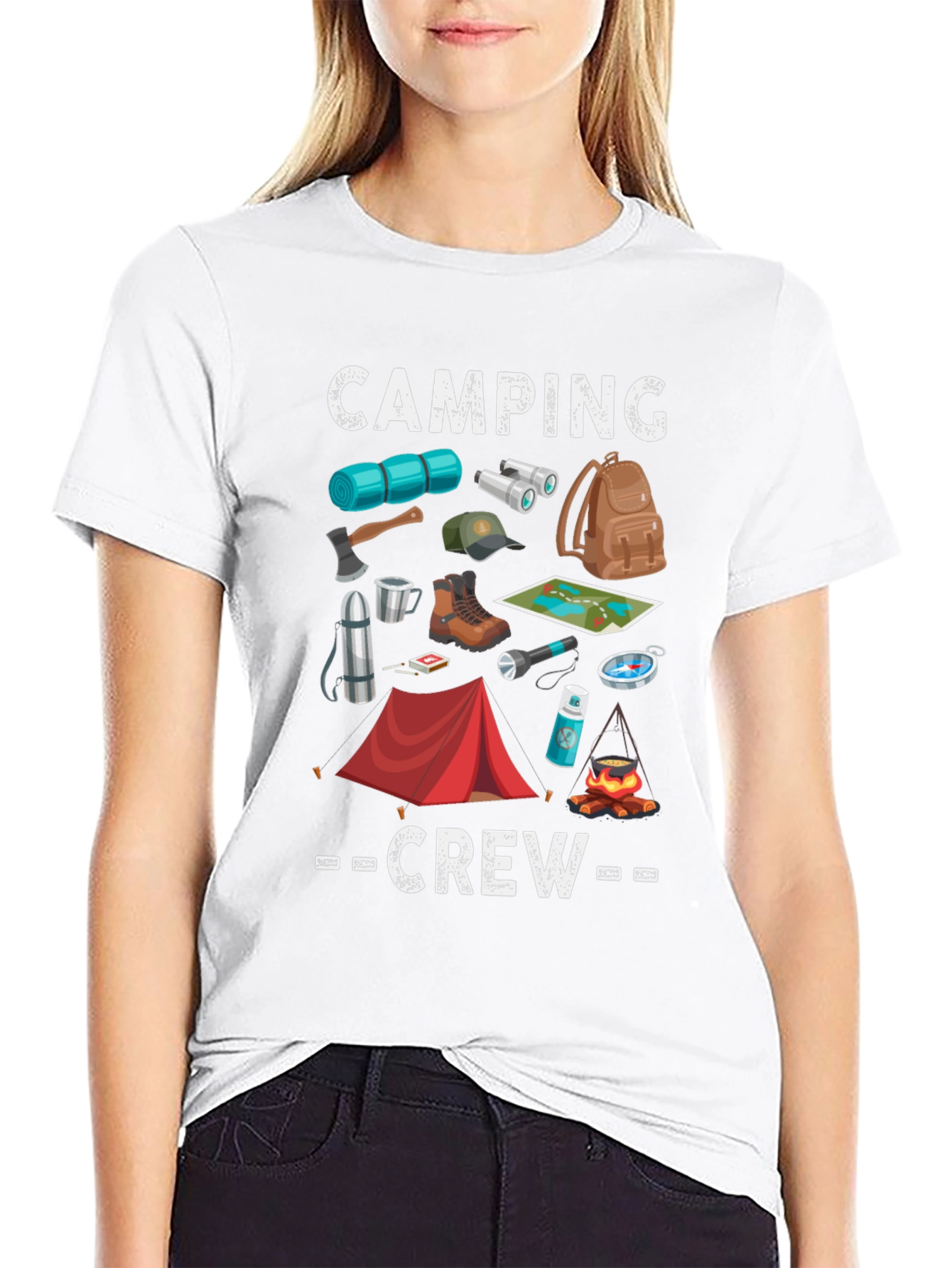 Camping Crew Graphic T-Shirt
