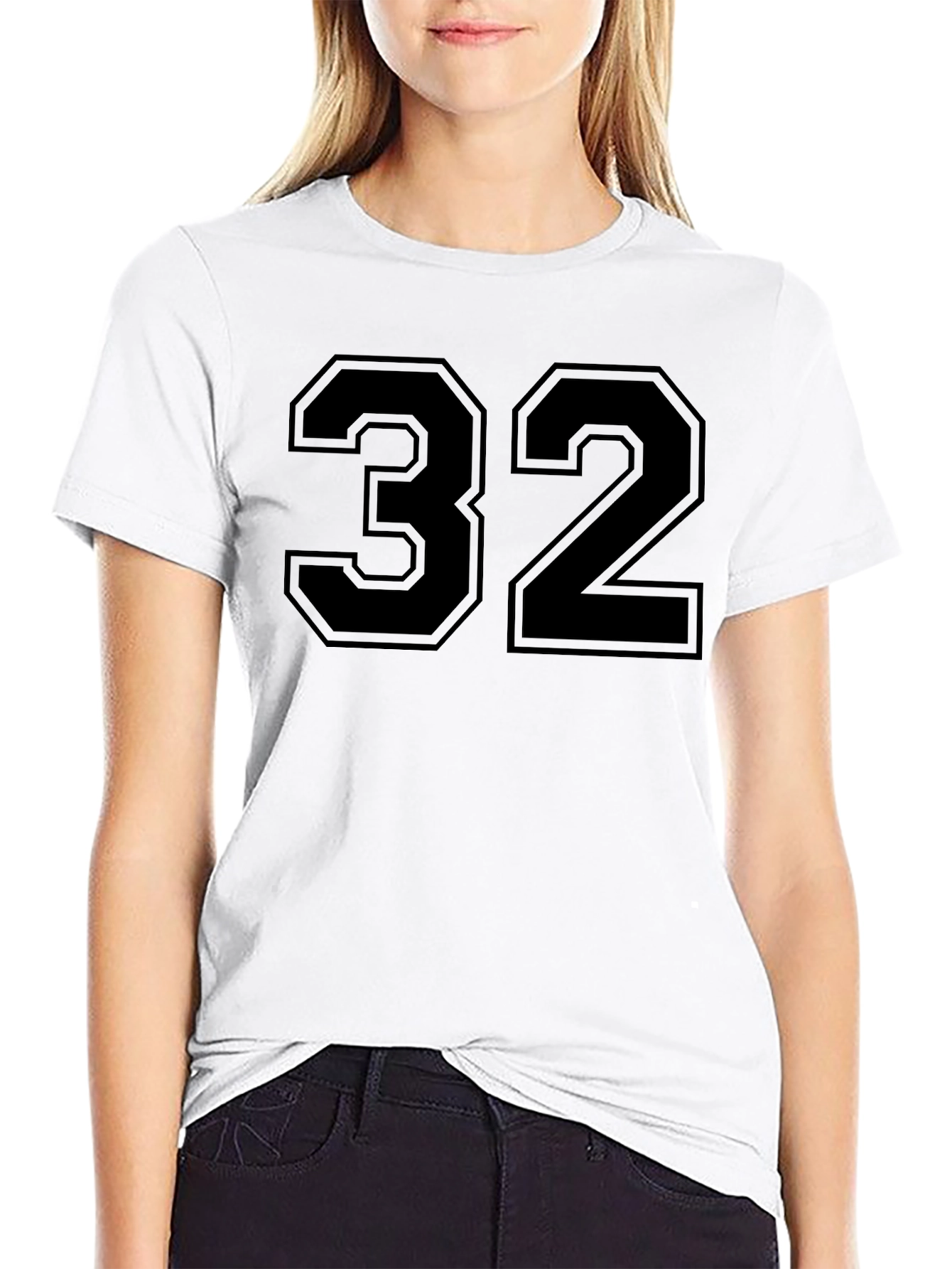 Number 32 Black Graphic Tee
