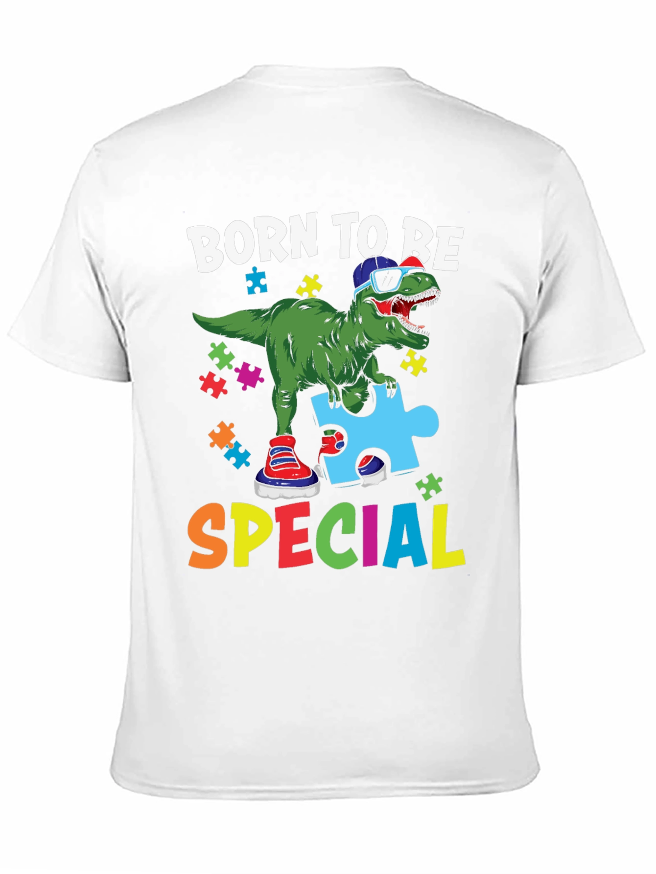 Born to Be Special Autism Dinosaur T-Shirt