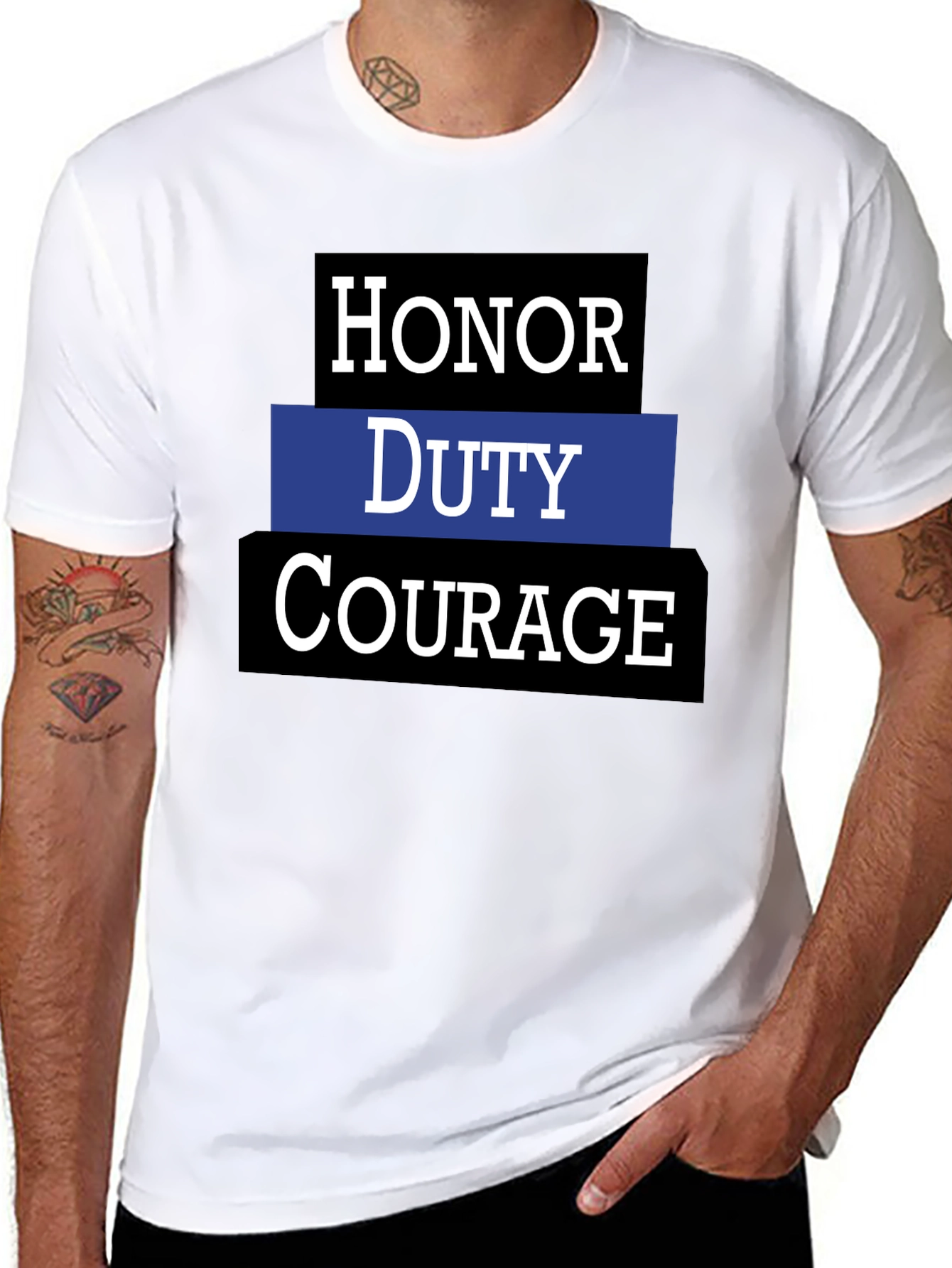 Honor Duty Courage Graphic Tee