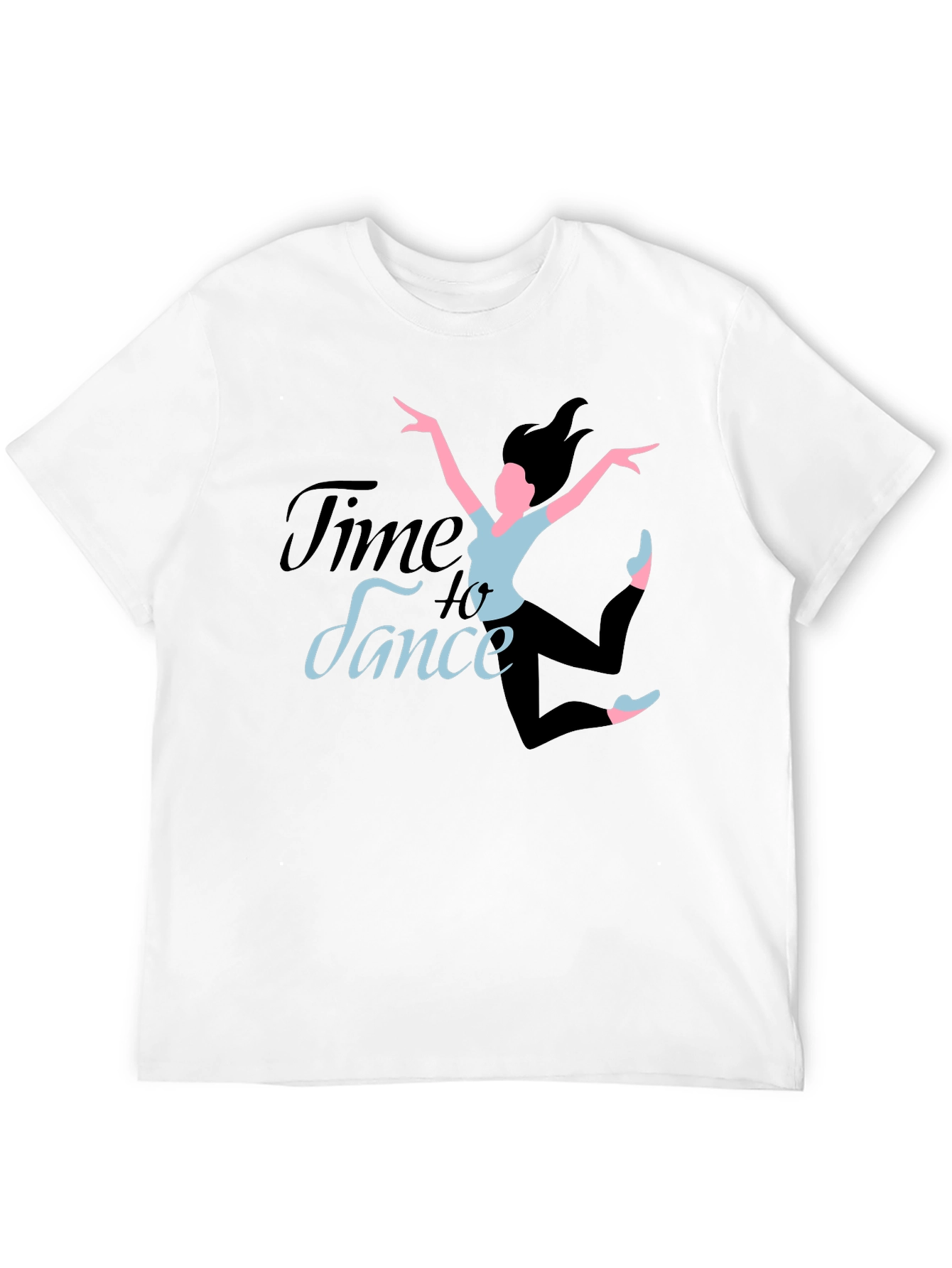 Time to Dance Black Graphic Tee - Dancer Design
