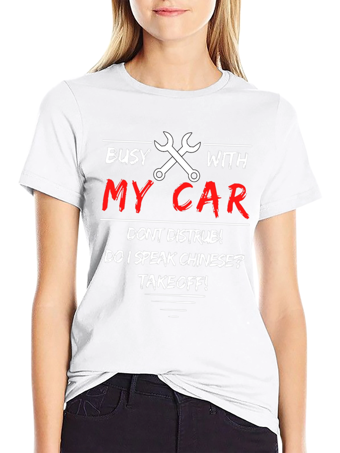 Busy With My Car T-Shirt - Dont Disturb