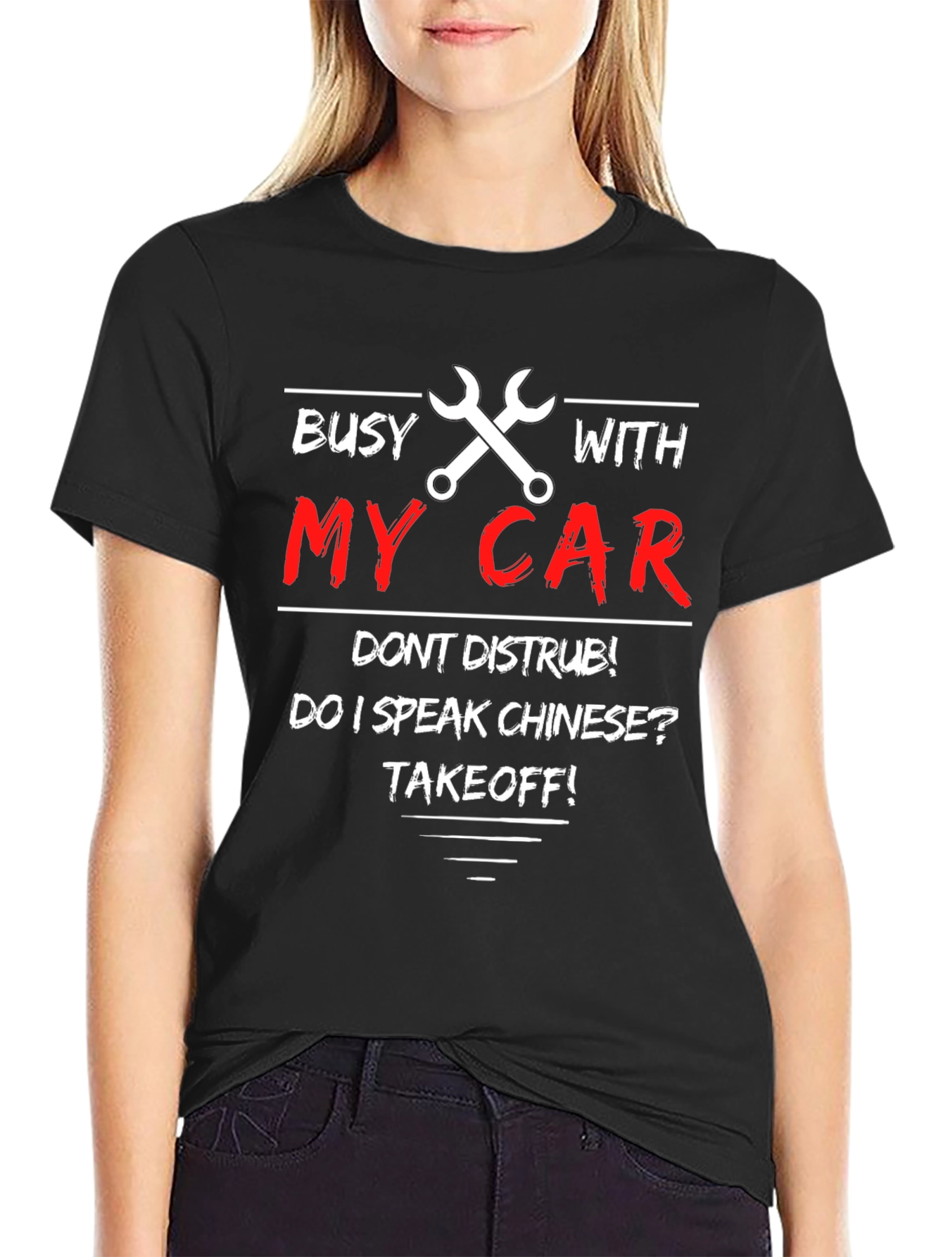 Busy With My Car T-Shirt - Dont Disturb