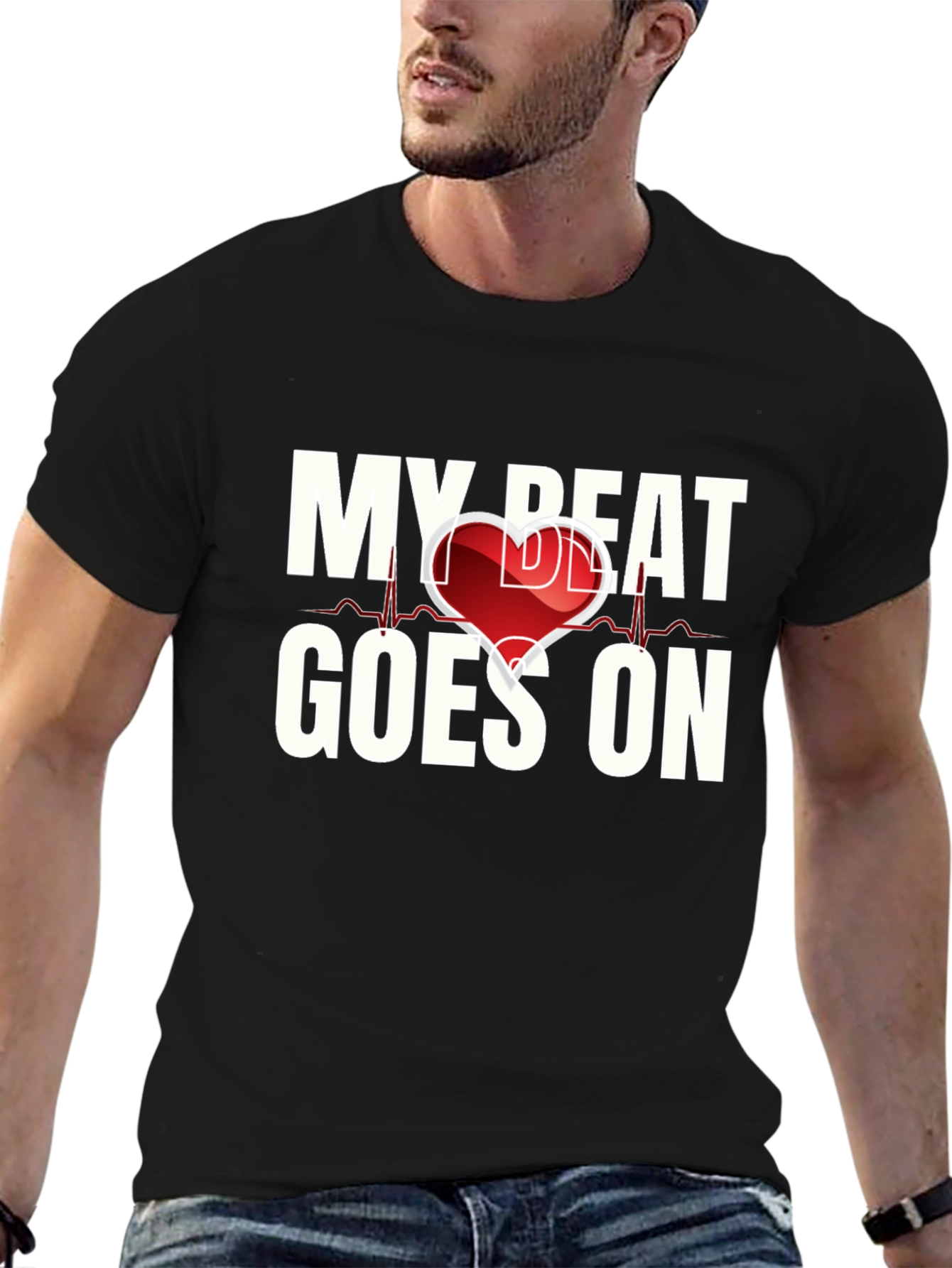 My Heart Beat Goes On Graphic T-Shirt