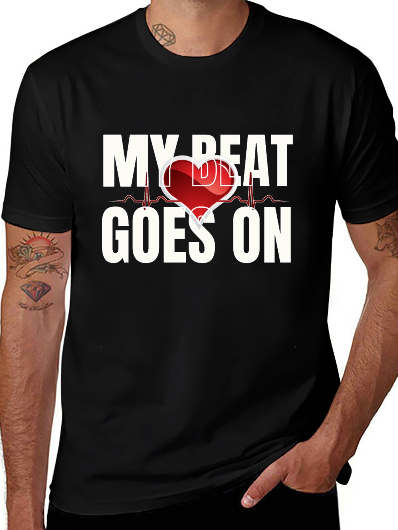 My Heart Beat Goes On Graphic T-Shirt